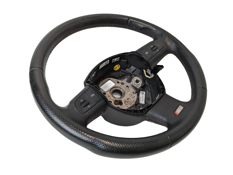 2004 - 2011 OEM AUDI A6 STEERING WHEEL W/ SWITCHES BLACK