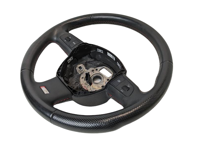 2004 - 2011 OEM AUDI A6 STEERING WHEEL W/ SWITCHES BLACK