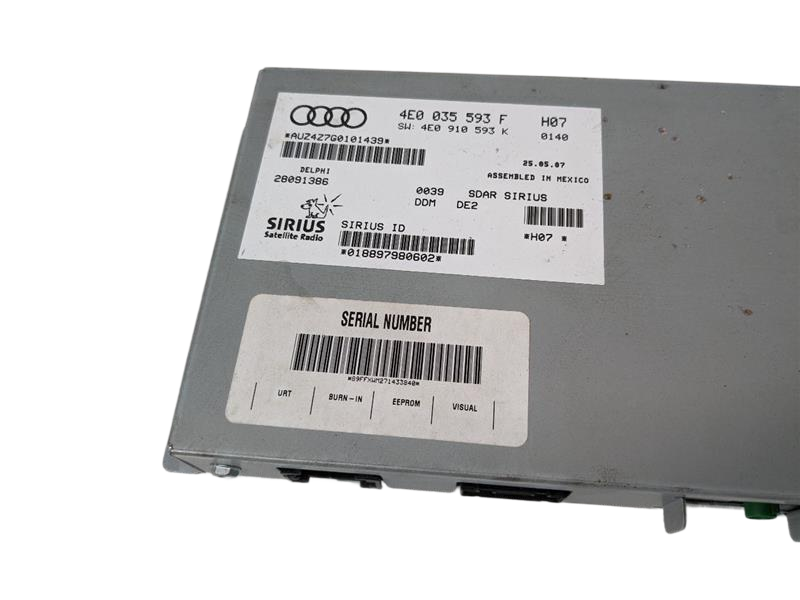 2004 - 2011 OEM AUDI A6 SIRIUS SATELLITE RADIO RECEIVER MODULE UNIT