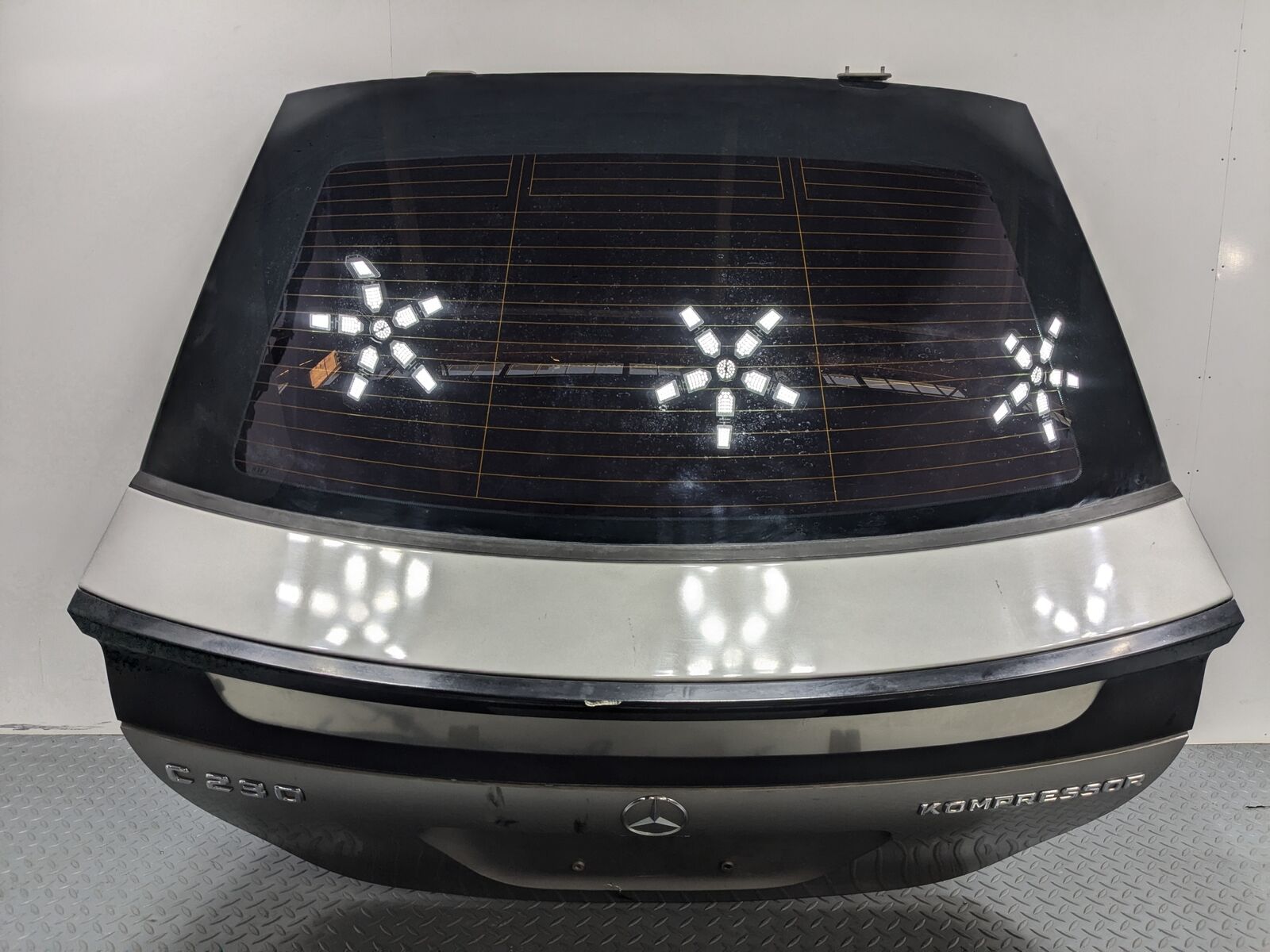 2004 - 2006 OEM MERCEDES-BENZ C230 REAR TRUNK WITH GLASS ASSEMBLY MOUNTAIN MIST