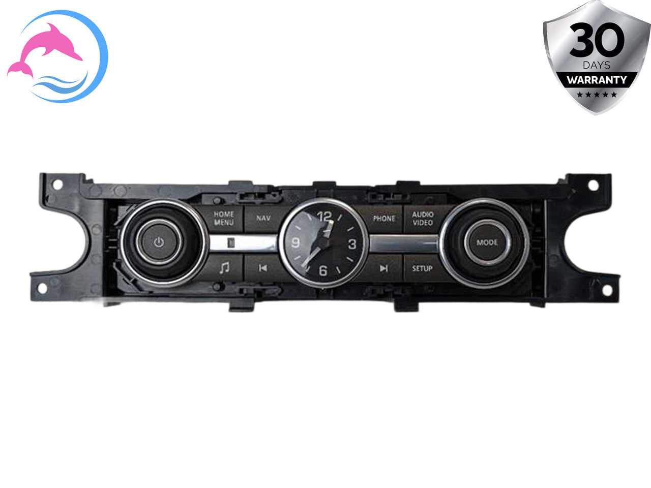 10 - 13 OEM LAND ROVER RANGE ROVER SPORT RADIO CONTROL SWITCH PANEL WITH CLOCK