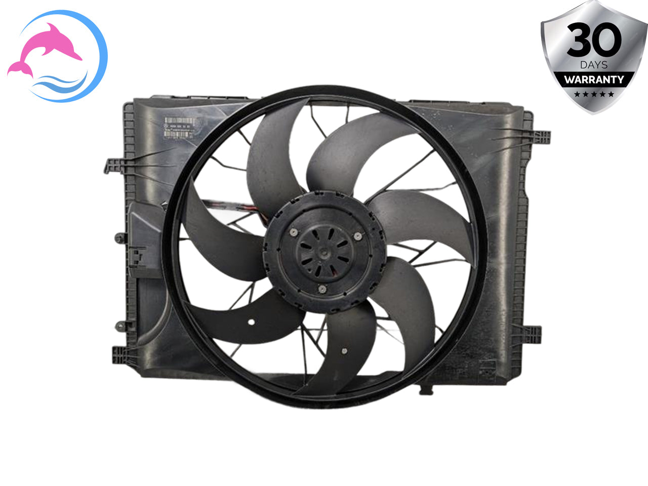 2008 - 2015 OEM MERCEDES BENZ C300 ENGINE RADIATOR COOLING FAN MOTOR ASSEMBLY