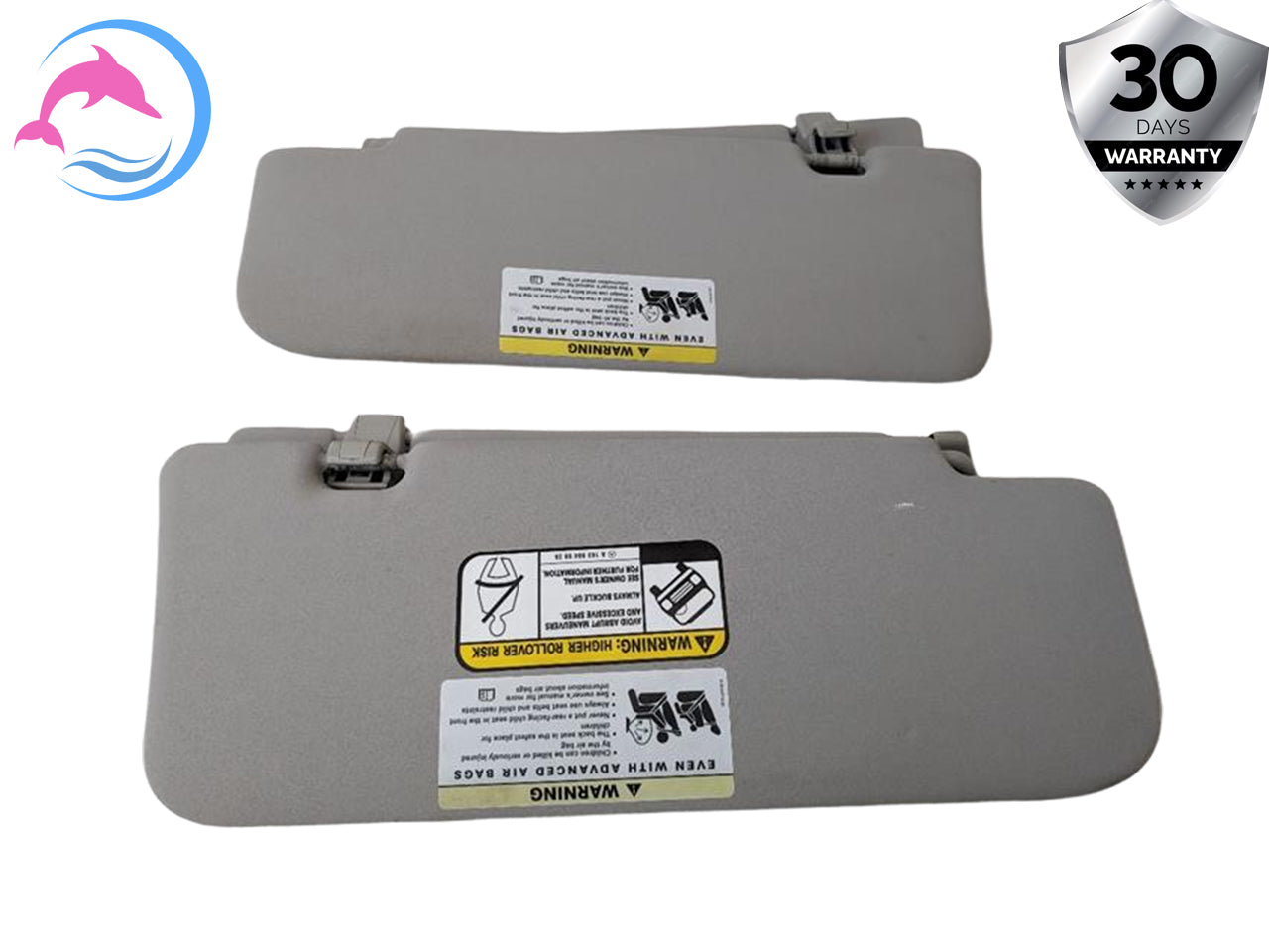 2008 - 2012 OEM MERCEDES-BENZ GL550 FRONT LEFT AND RIGHT SIDE SUN VISOR ASSEMBLY