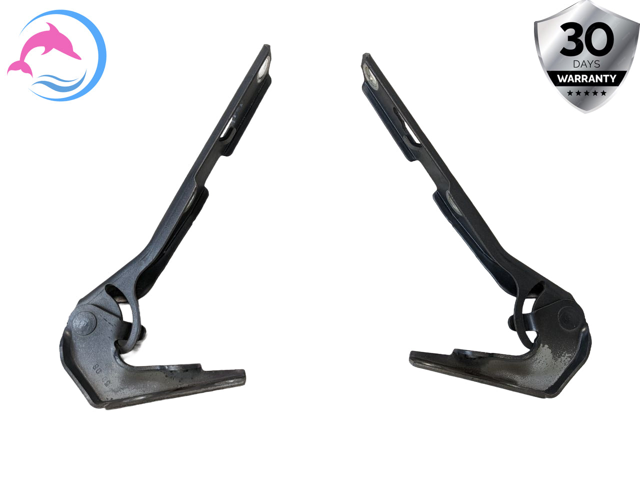 2004 - 2009 OEM AUDI A4 FRONT LEFT AND RIGHT SIDE HOOD BONNET HINGE BRACKET SET
