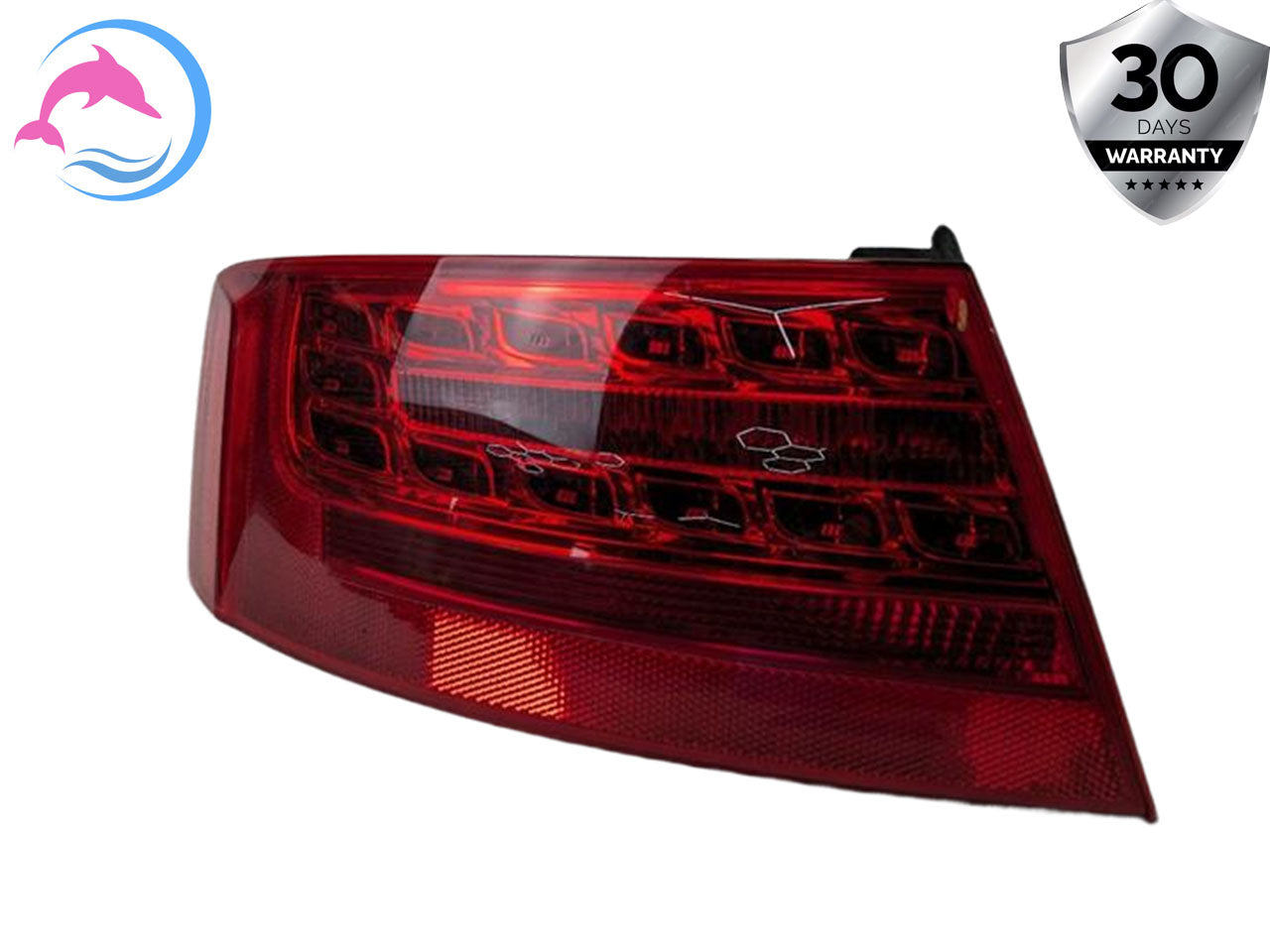 2008 - 2012 OEM AUDI A5 REAR LEFT SIDE INNER TAIL LIGHT ASSEMBLY