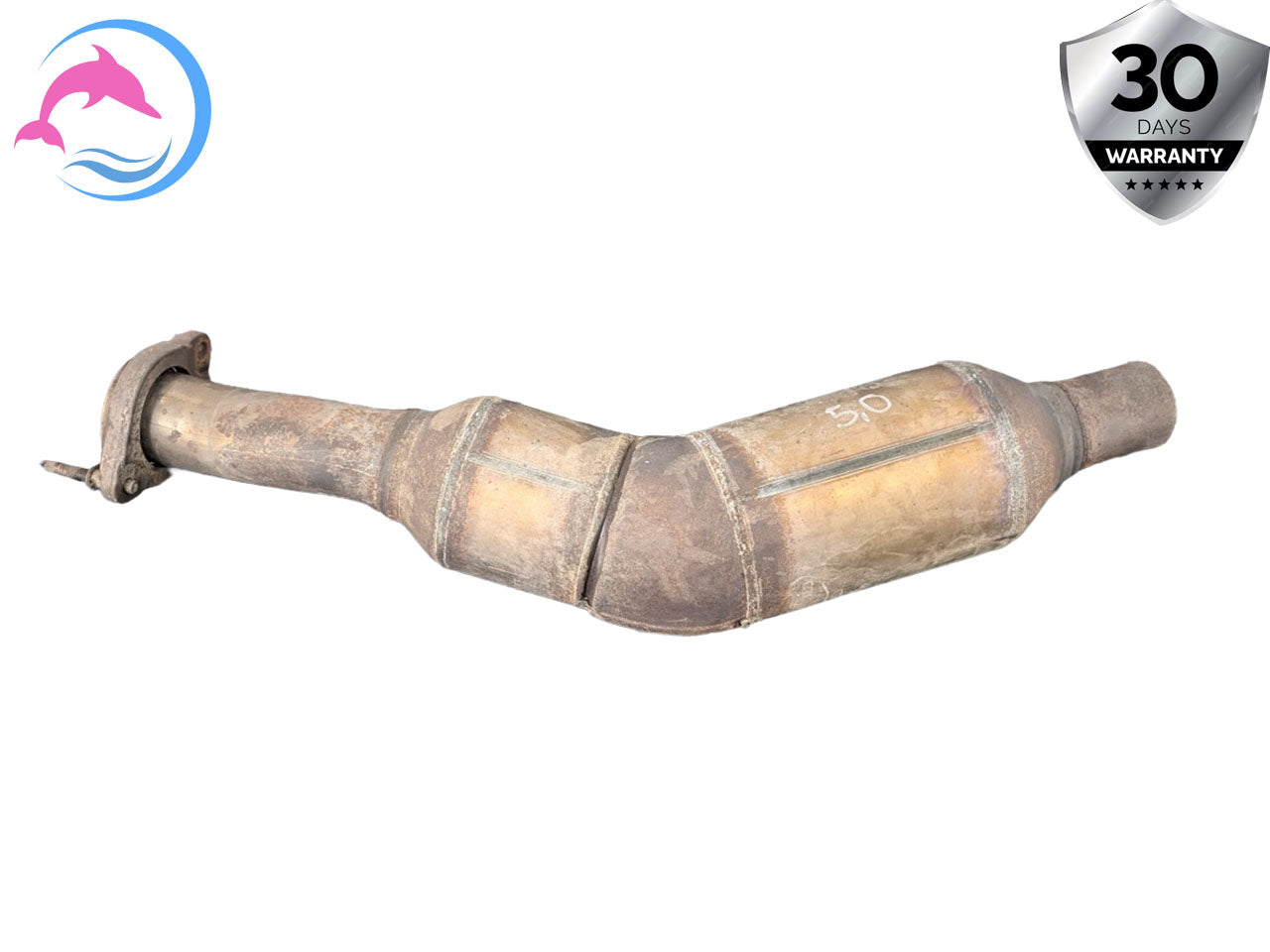 2013 - 2017 LAND ROVER RANGE ROVER OEM LEFT SIDE EXHAUST DOWNPIPE ASSEMBLY