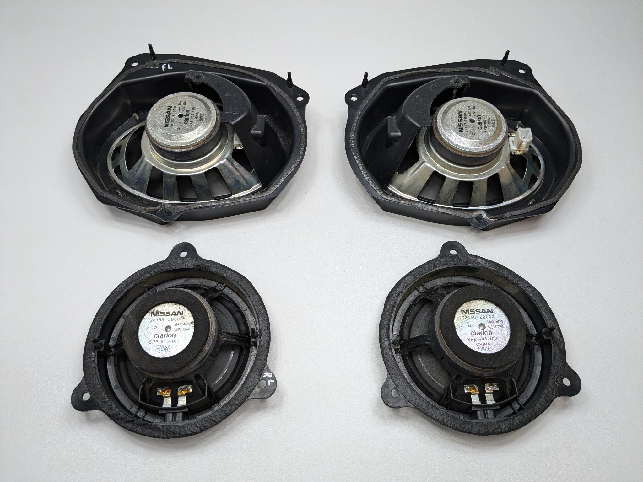 2005 - 2007 OEM NISSAN ARMADA FRONT REAR LEFT RIGHT DOOR SPEAKER SET 4
