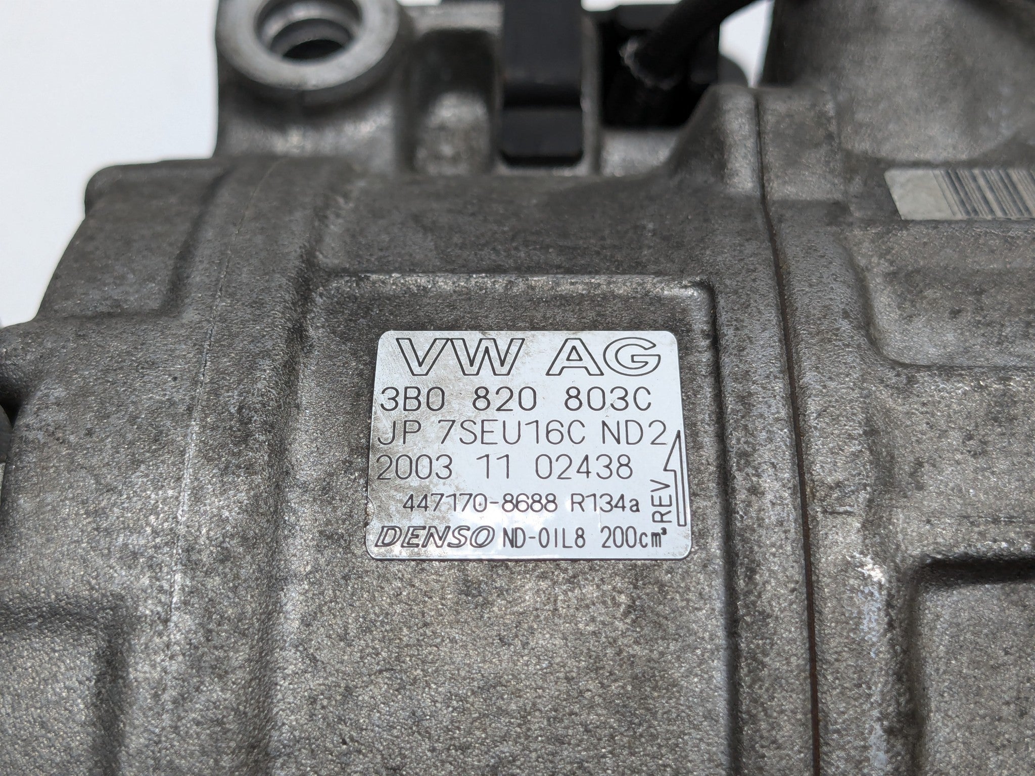 2004 - 2006 OEM PORSCHE CAYENNE V6 AC AIR CONDITIONER AIR COMPRESSOR PUMP
