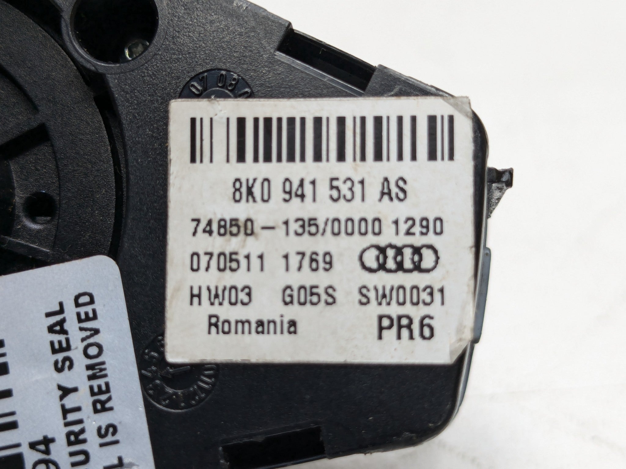 2008 - 2011 OEM AUDI A4 DASH HEADLIGHT SWITCH CONTROL UNIT