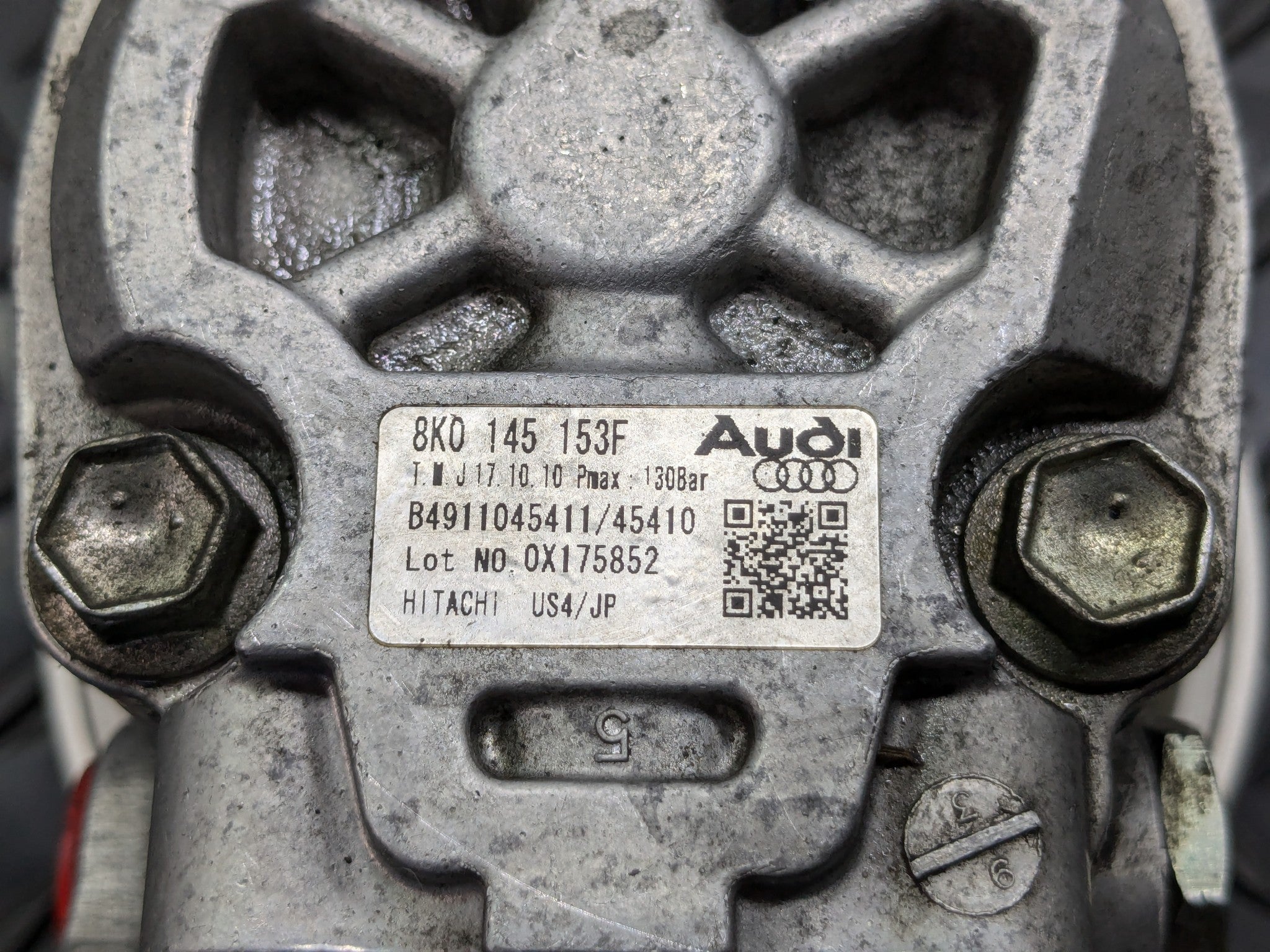 2008 - 2011 OEM AUDI A4 POWER STEERING PUMP PULLEY MOTOR ASSEMBLY