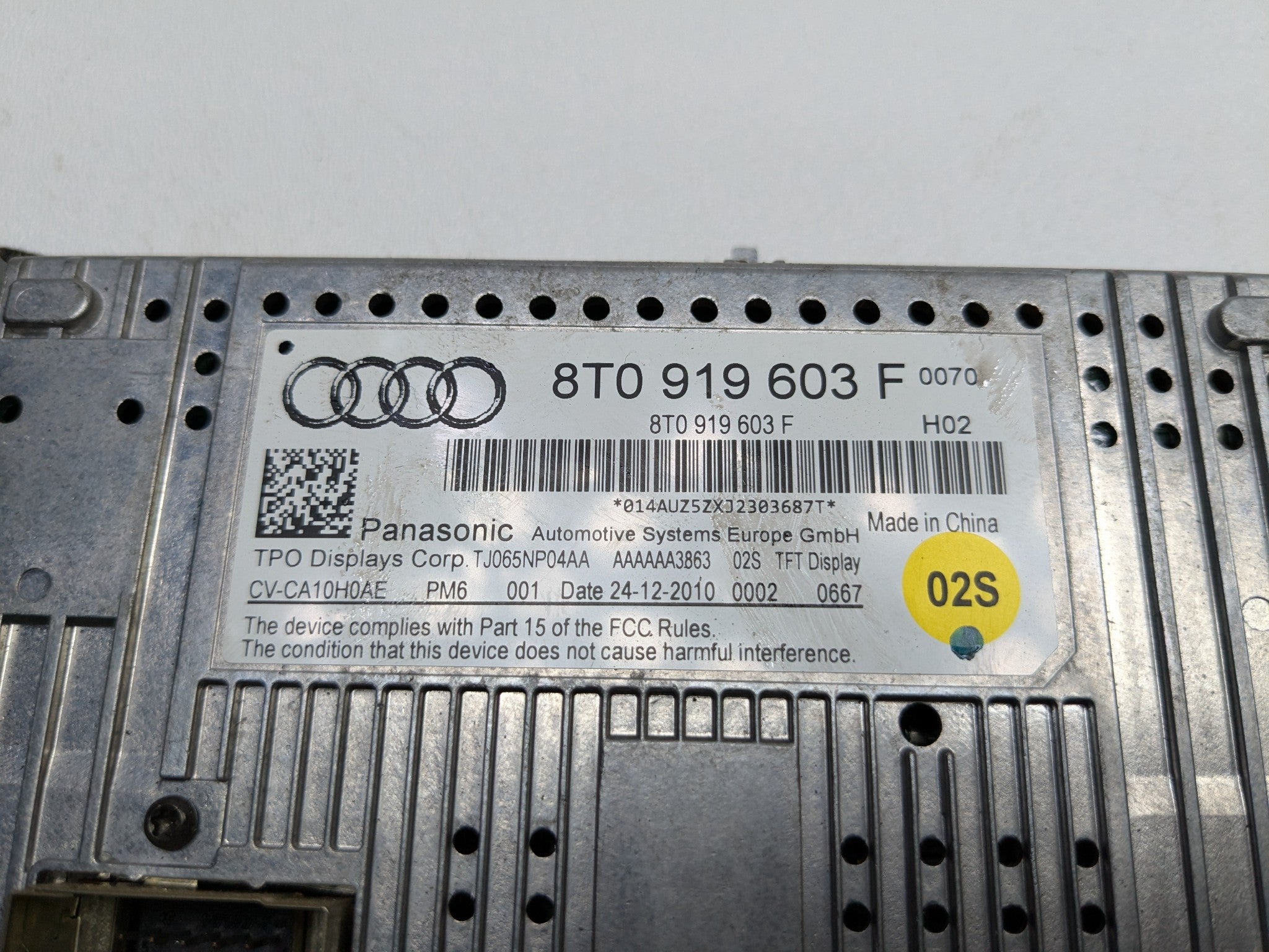 2008 - 2011 OEM AUDI A4 INFORMATION NAVIGATION GPS DISPLAY SCREEN MONITOR