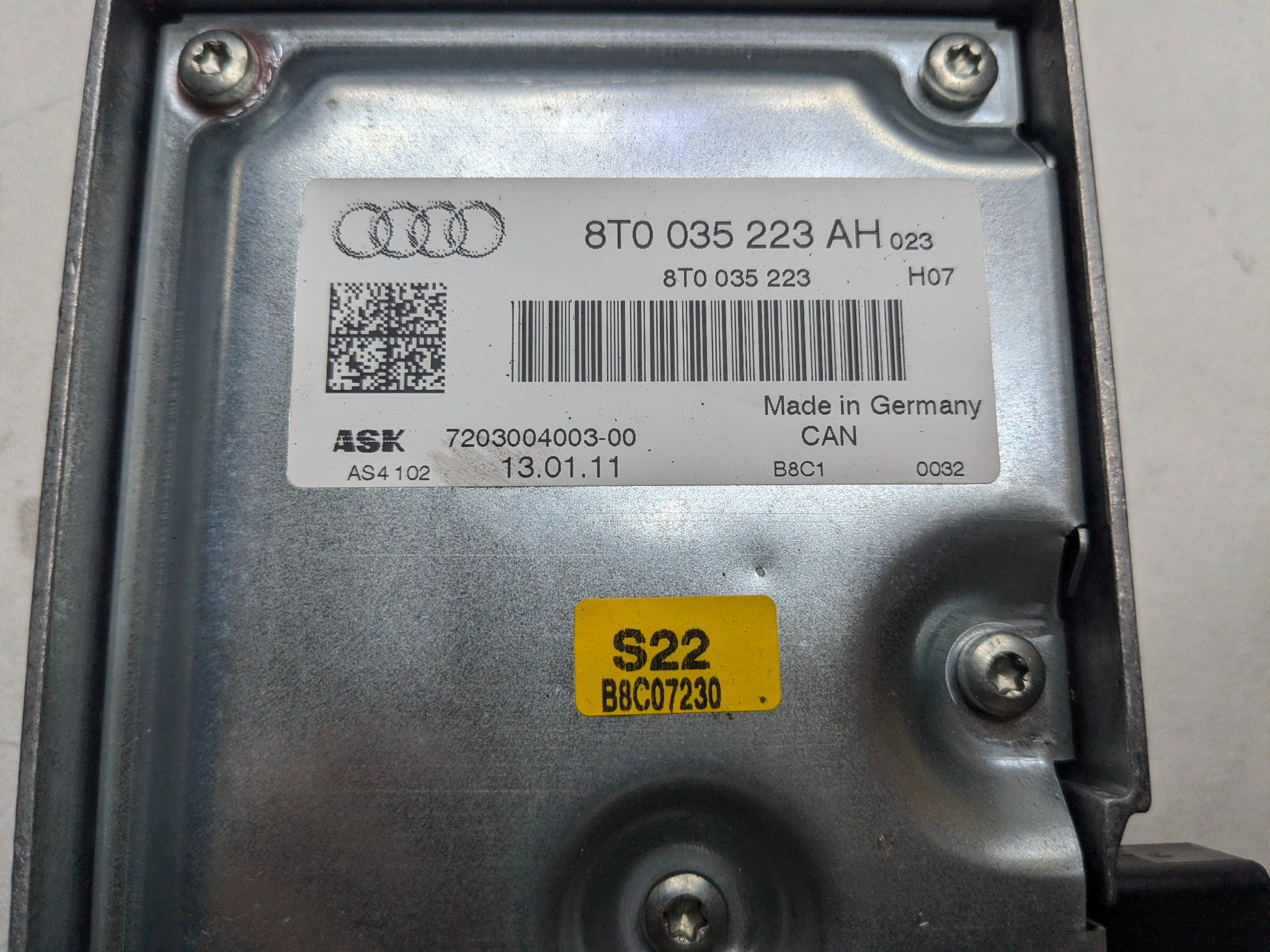2008 - 2011 OEM AUDI A4 AUDIO EQUIPMENT RADIO AMPLIFIER TRUNK MOUNTED FITS