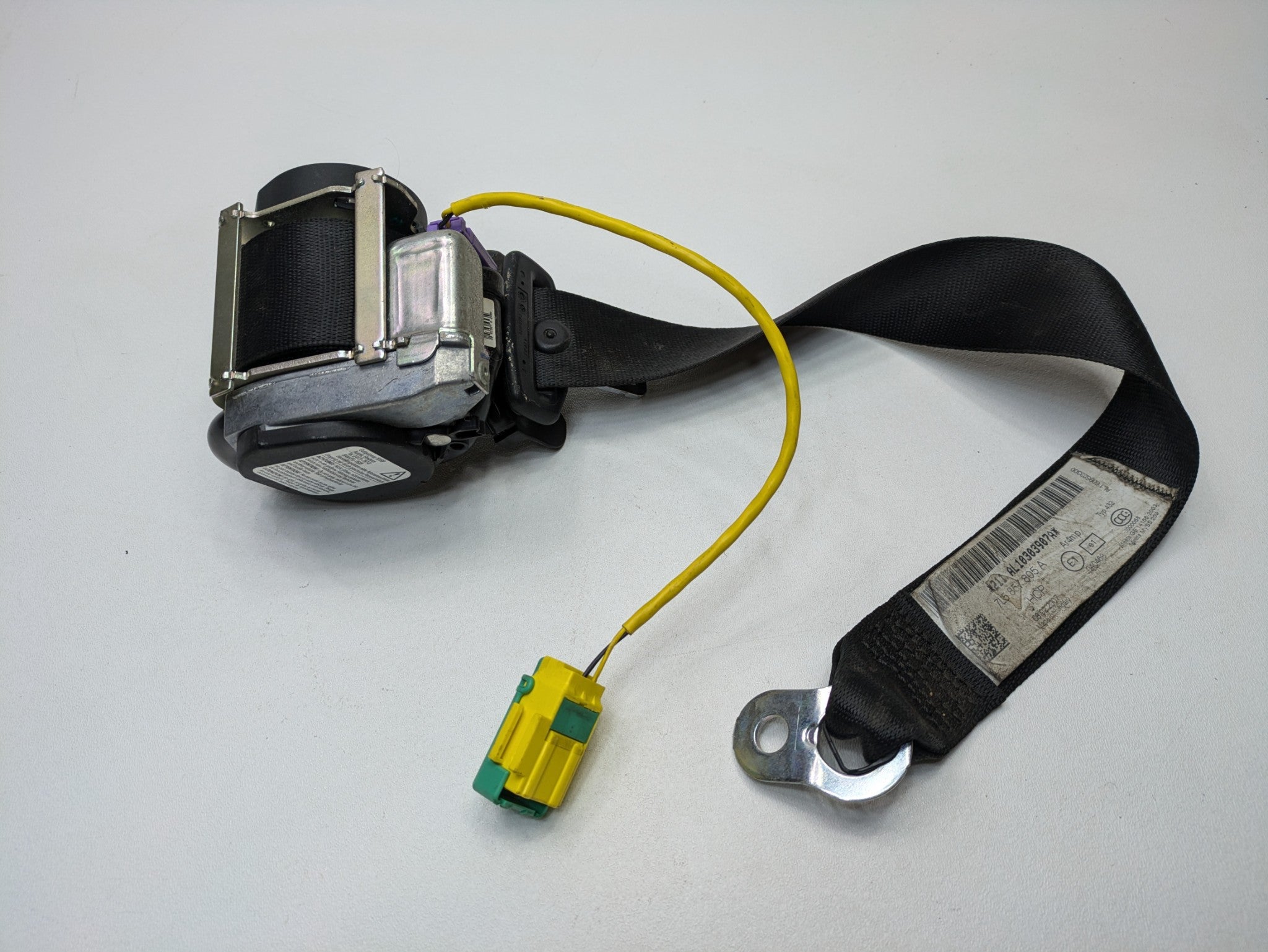 08 - 10 OEM PORSCHE CAYENNE REAR LEFT DRIVER SIDE SEAT BELT RETRACTOR ASSEMBLY