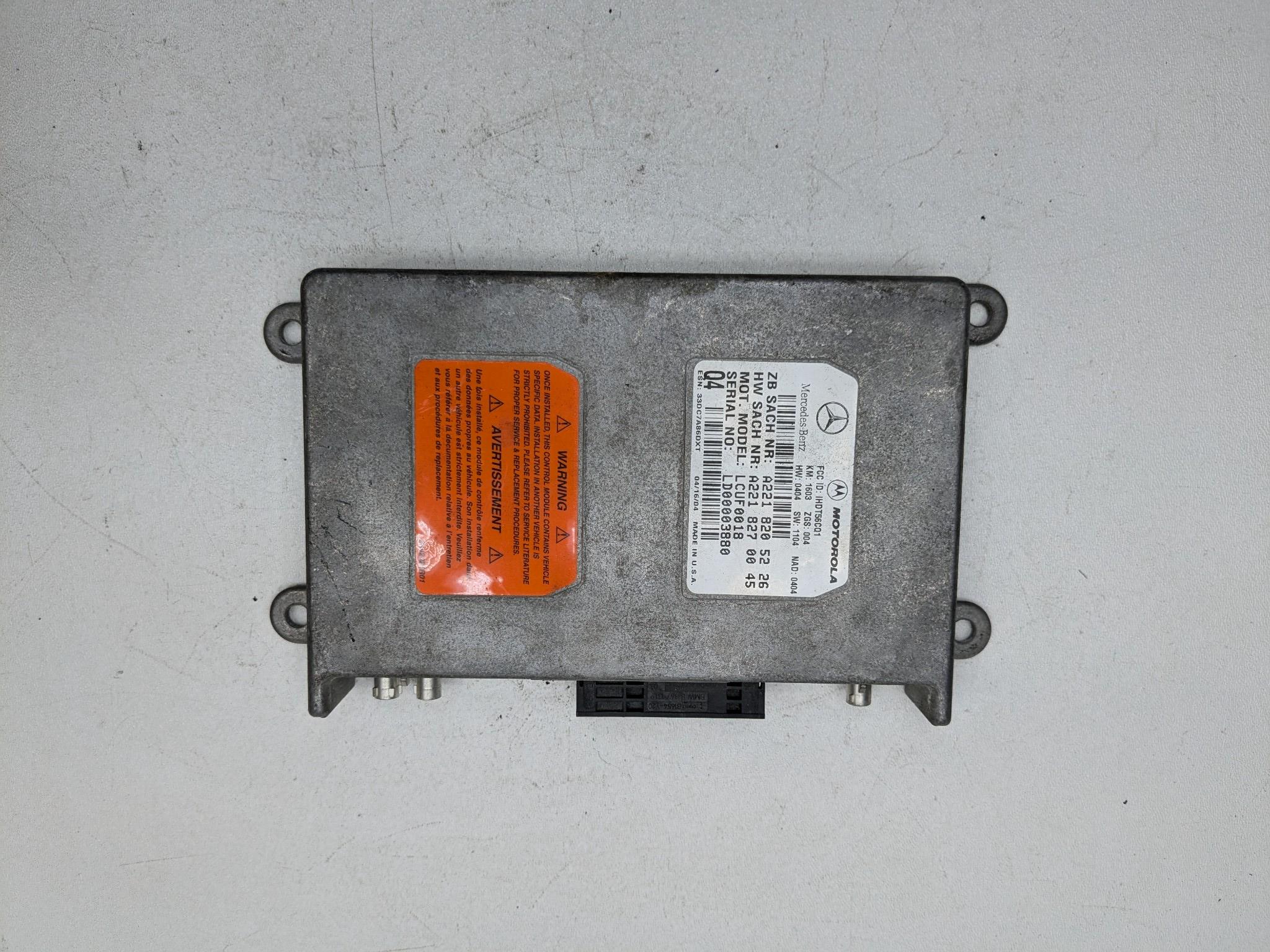 2002 - 2005 OEM MERCEDES BENZ CLK320 COMMUNICATION VOICE CONTROL MODULE UNIT