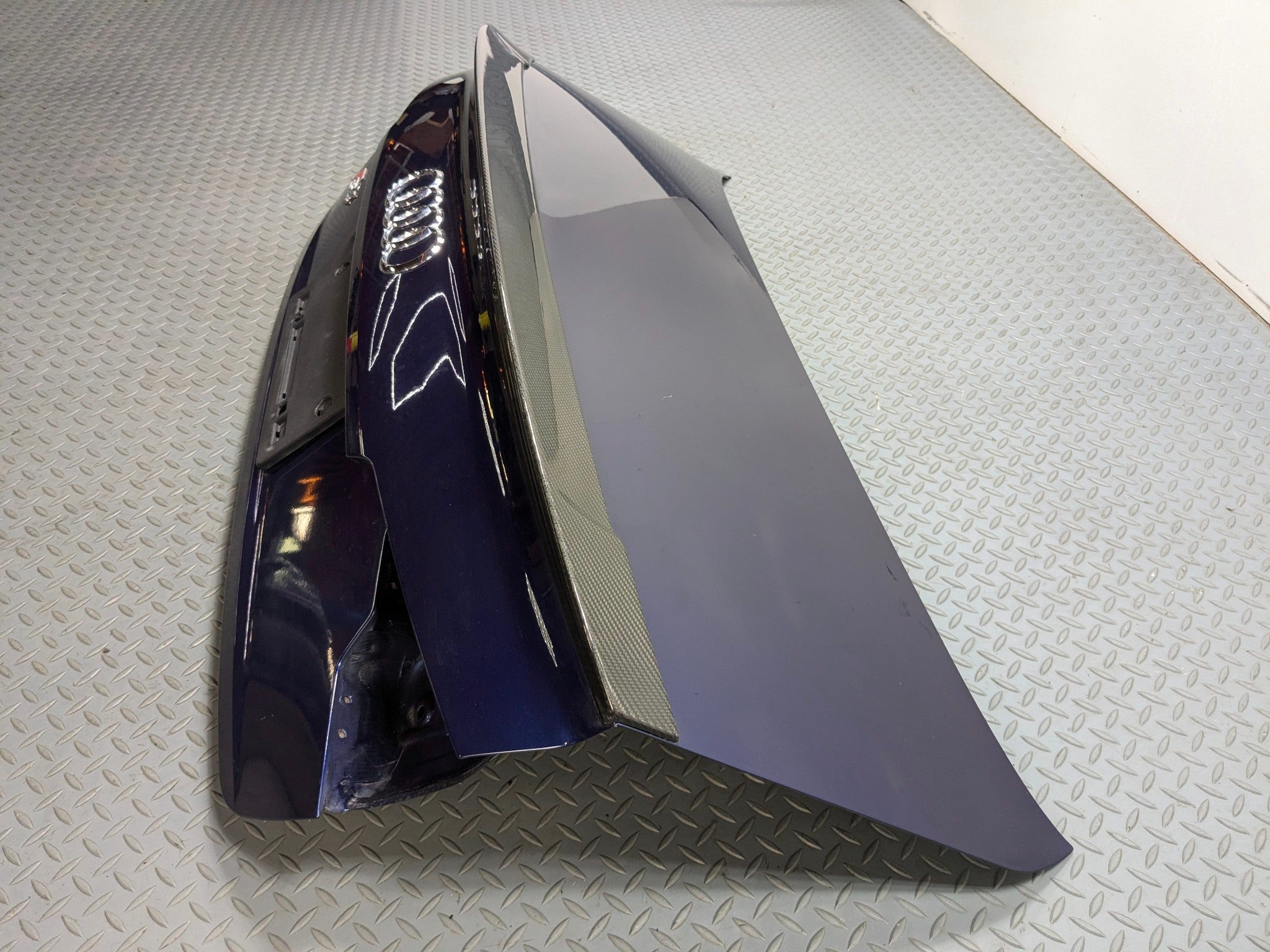2017 - 2022 OEM AUDI S4 REAR TRUNK DOOR DECKLID SHELL PANEL BLUE WITH EMBLEM