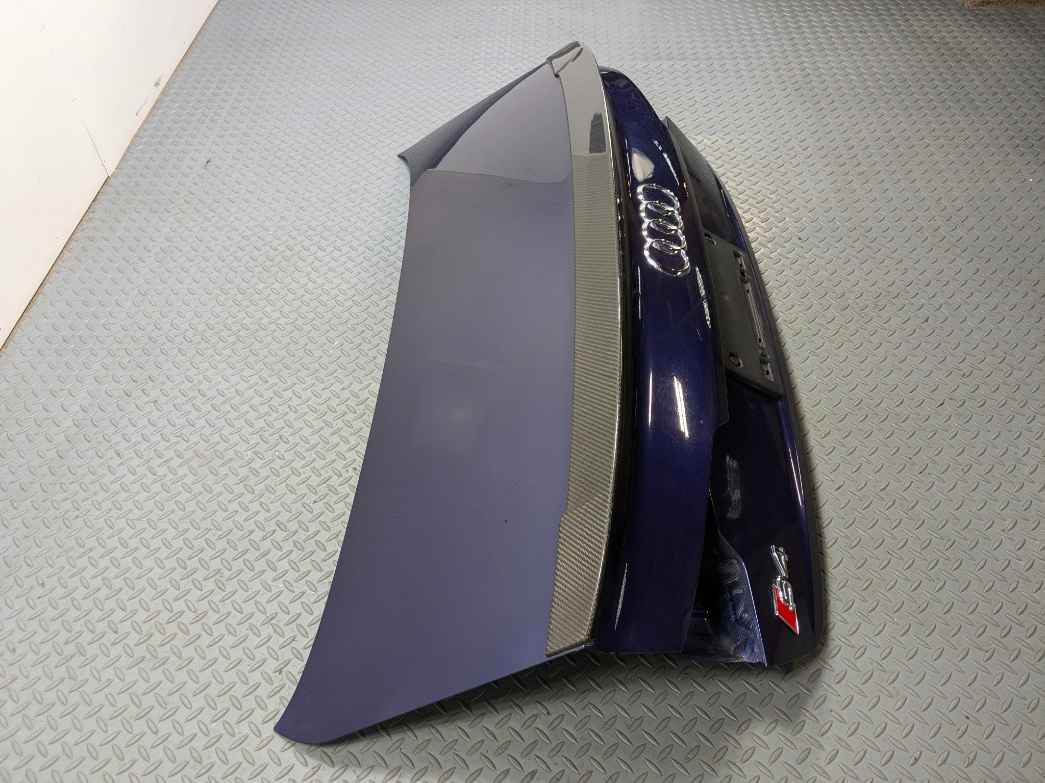 2017 - 2022 OEM AUDI S4 REAR TRUNK DOOR DECKLID SHELL PANEL BLUE WITH EMBLEM