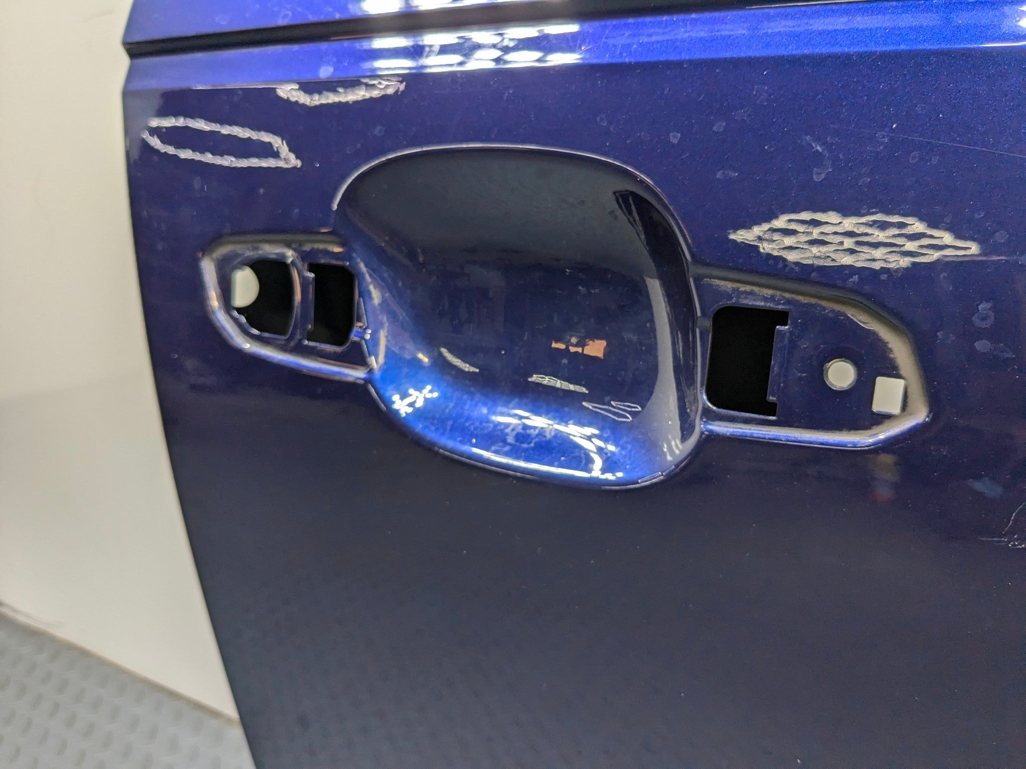 2017 - 2022 OEM AUDI S4 FRONT RIGHT SIDE DOOR SHELL PANEL BLUE ASSEMBLY