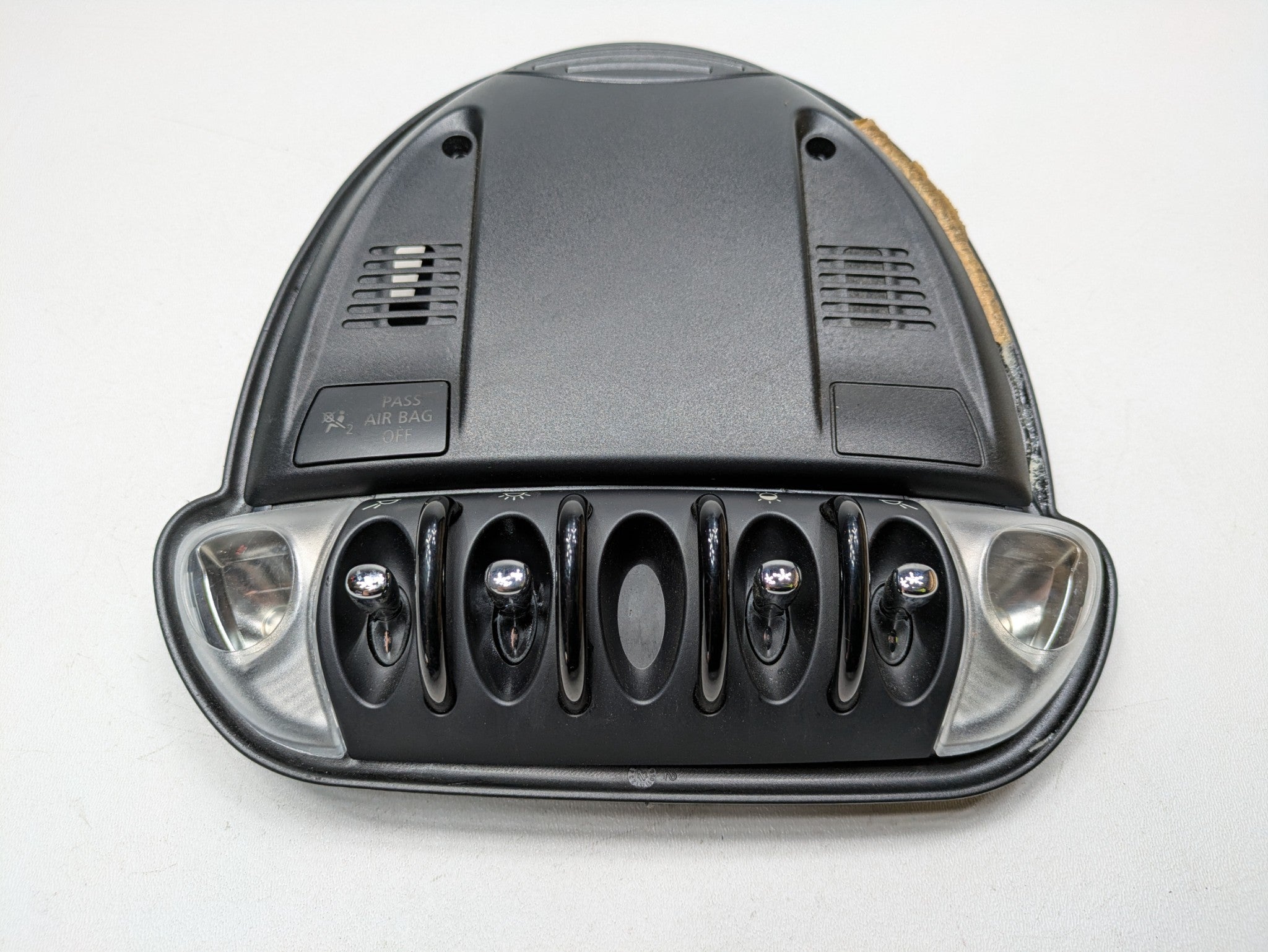 2010 - 2013 OEM MINI COOPER FRONT ROOF READING LIGHT AND SWITCH PANEL ASSEMBLY