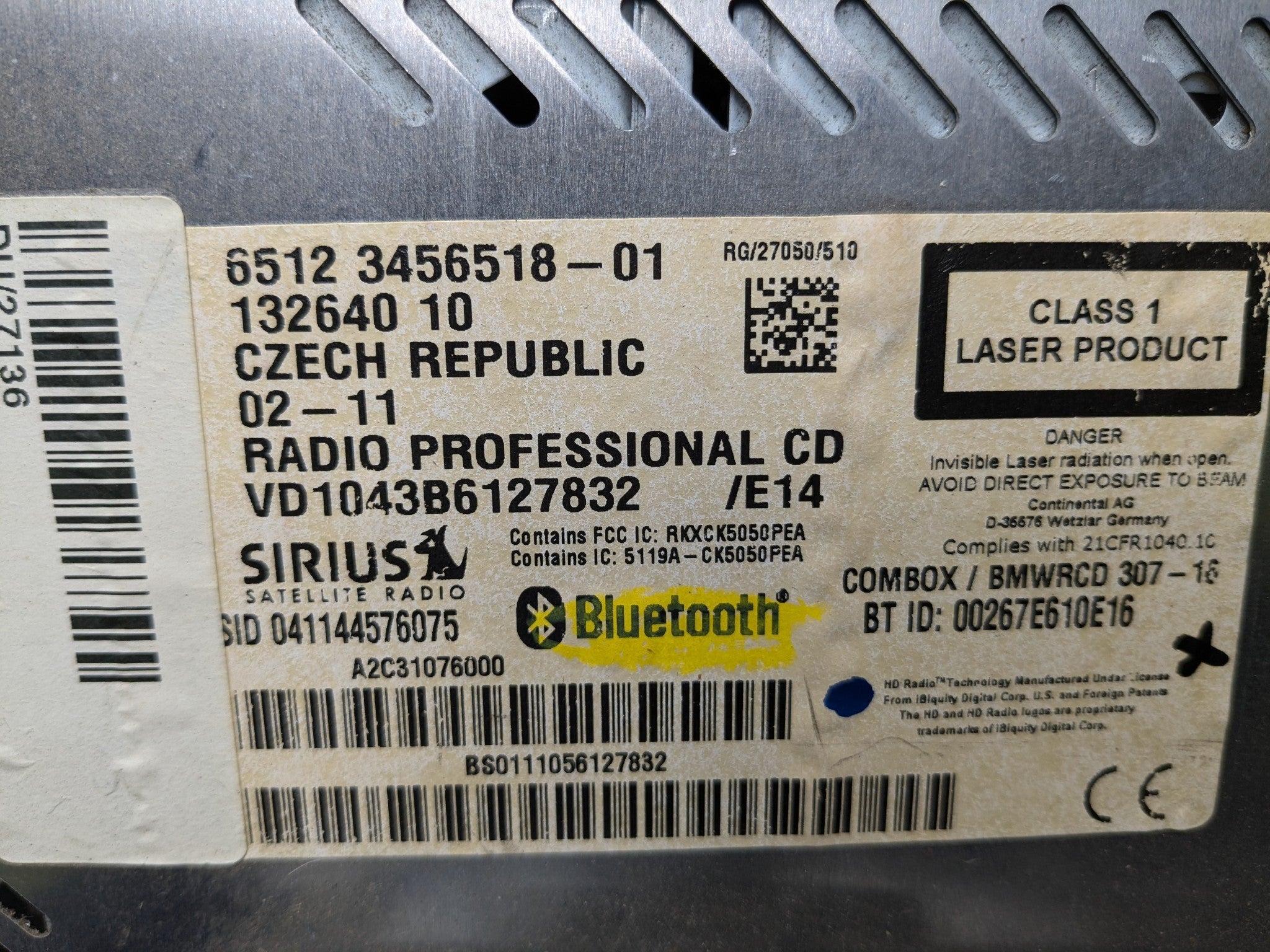 2008 - 2014 MINI COOPER OEM AUDIO SYSTEM RADIO BOOST CD PLAYER