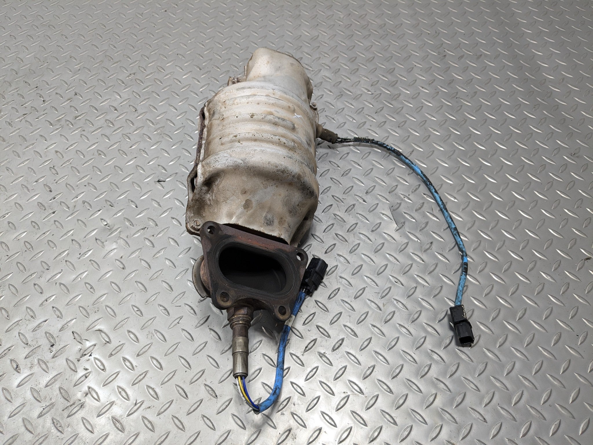 07 - 09 ACURA MDX OEM EXHAUST MANIFOLD DOWNPIPE WITH HEAT SHIELD FRONT SIDE 3.7L