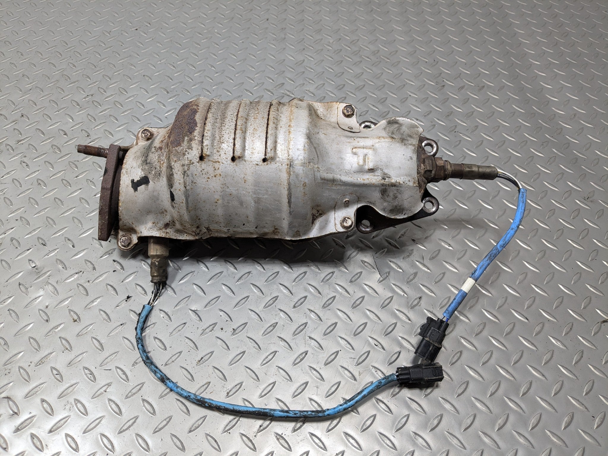 07 - 09 ACURA MDX OEM EXHAUST MANIFOLD DOWNPIPE WITH HEAT SHIELD FRONT SIDE 3.7L