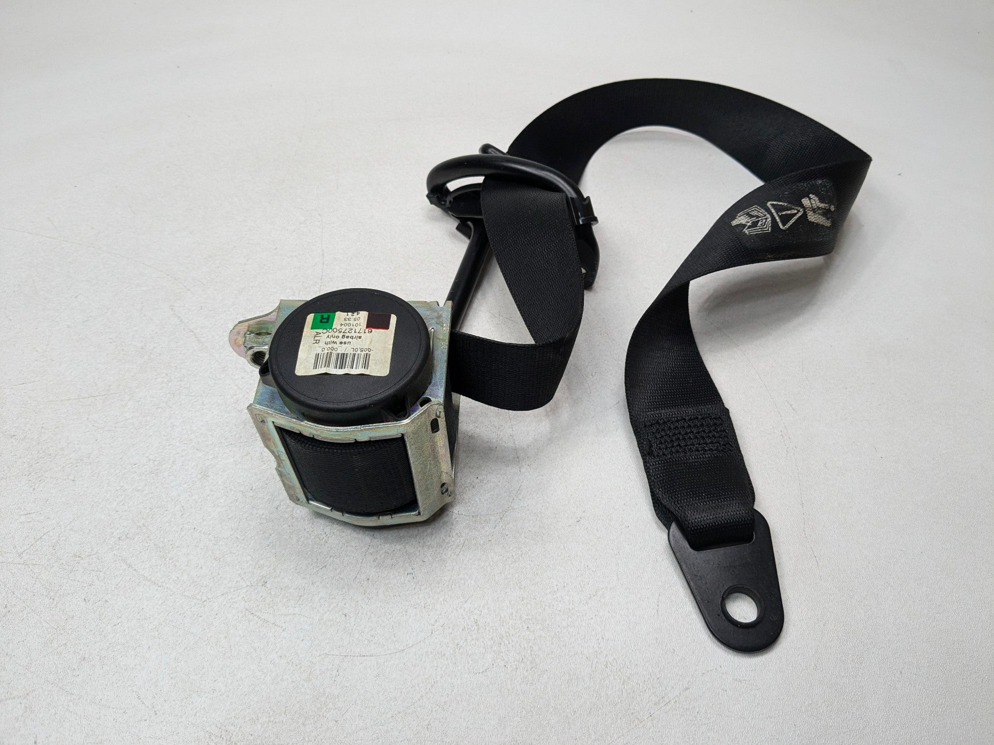 2011 - 2013 MINI COOPER OEM SEAT BELT RETRACTOR FRONT RIGHT PASSENGER SIDE BLACK