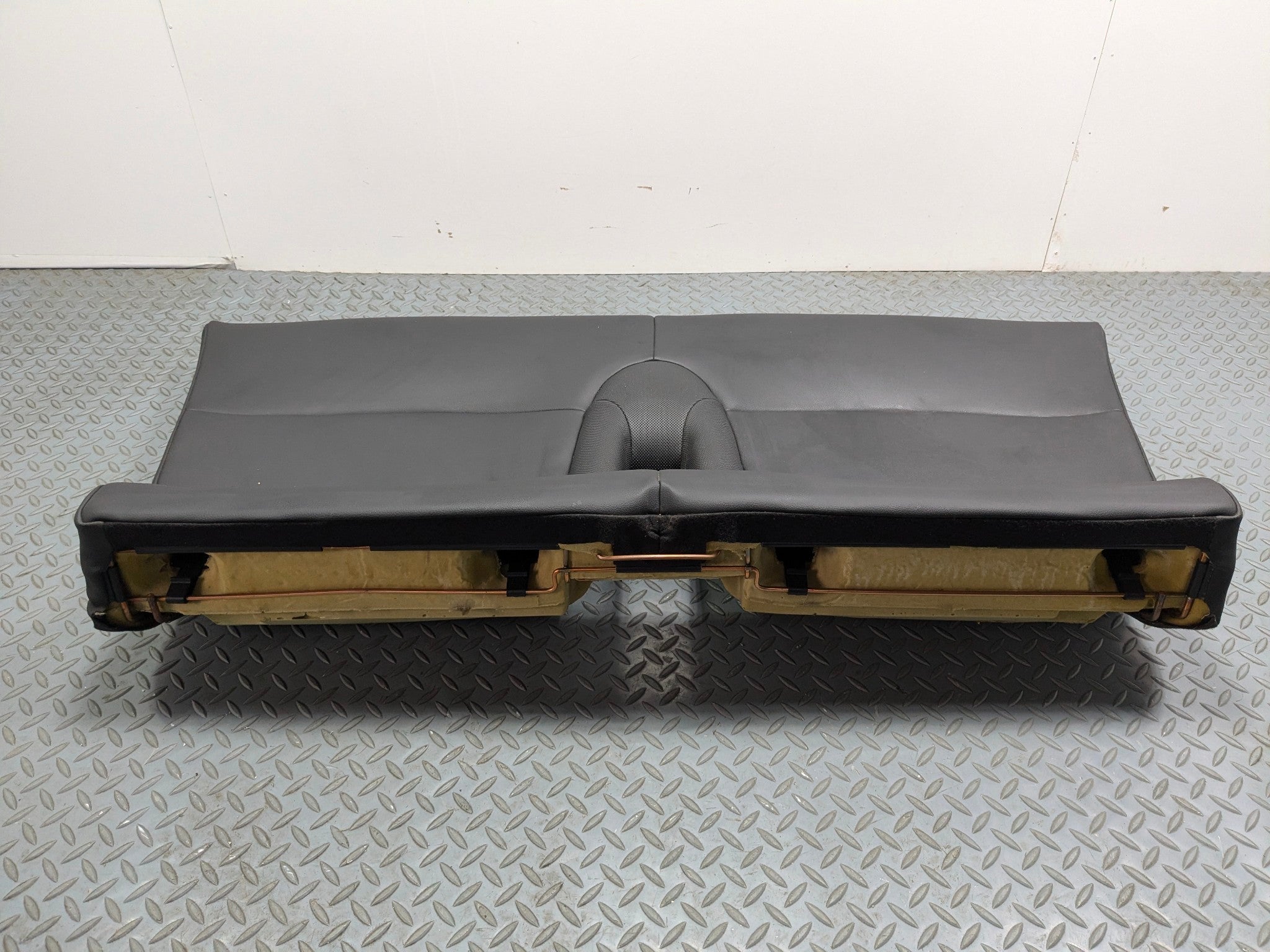 2011 - 2013 MINI COOPER OEM REAR SEAT LOWER CUSHION COVER BLACK LEATHER