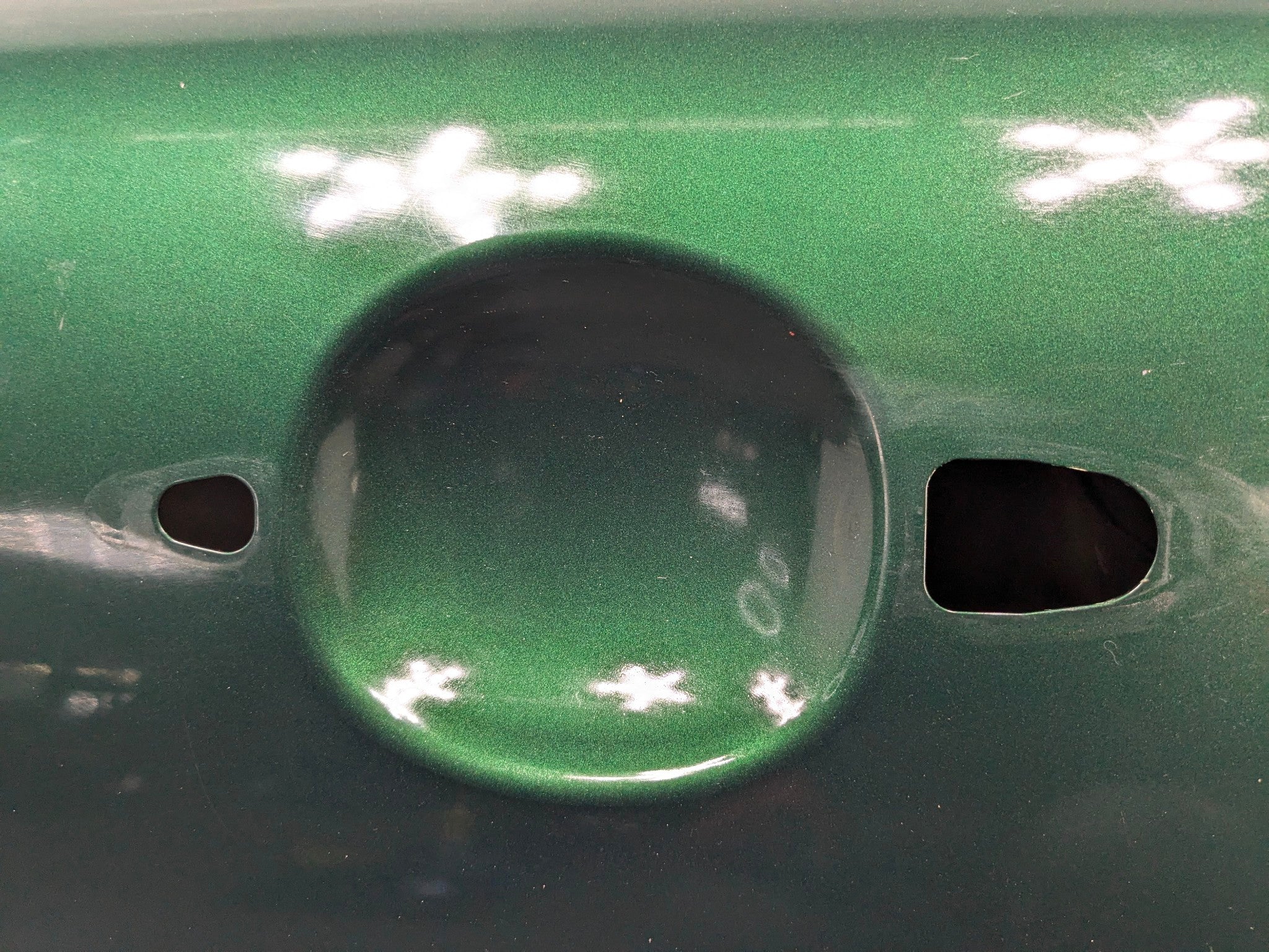 2011 - 2013 MINI COOPER OEM LEFT DRIVER FRONT DOOR SHELL PANEL GREEN
