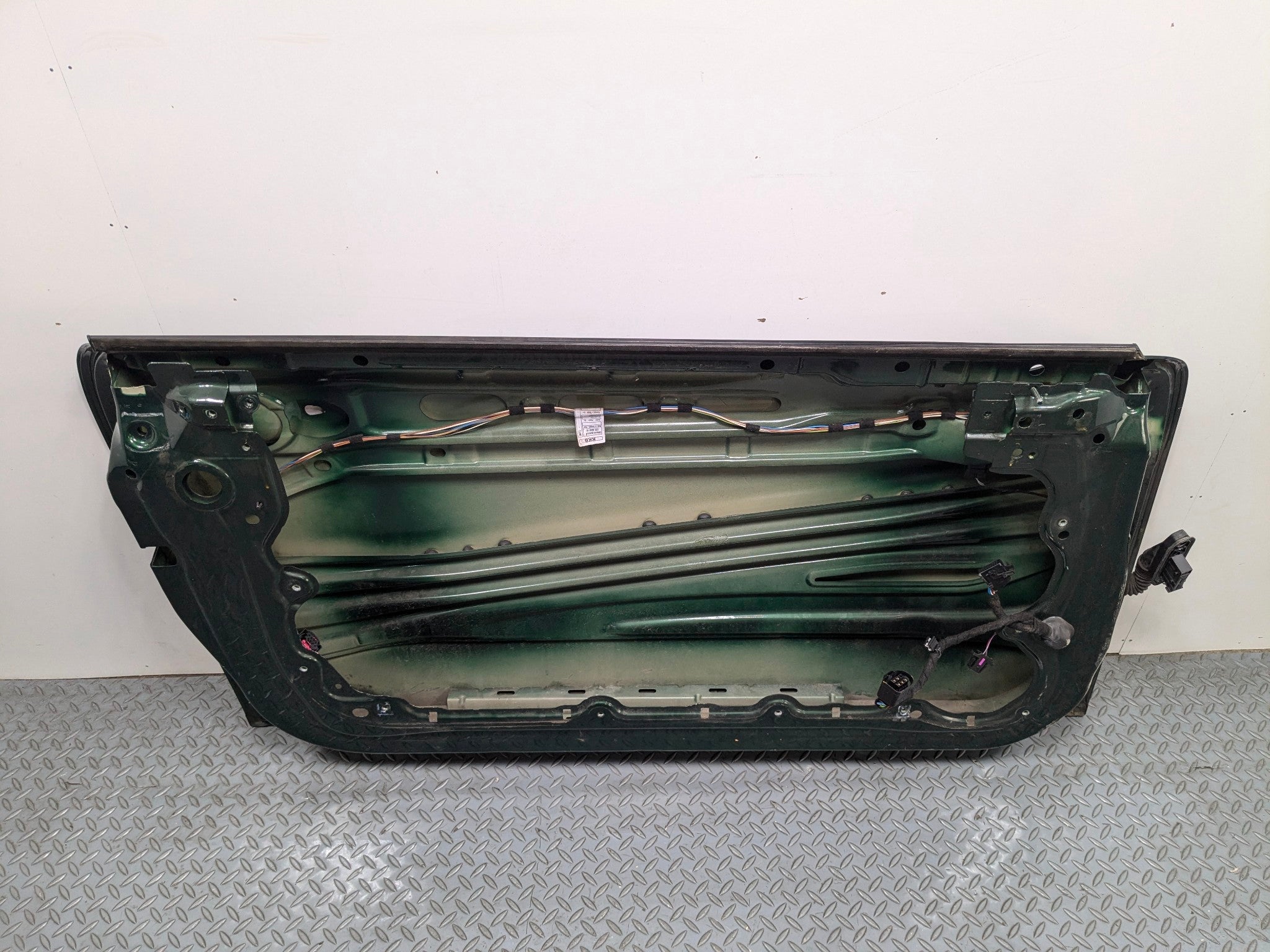 2011 - 2013 MINI COOPER OEM LEFT DRIVER FRONT DOOR SHELL PANEL GREEN