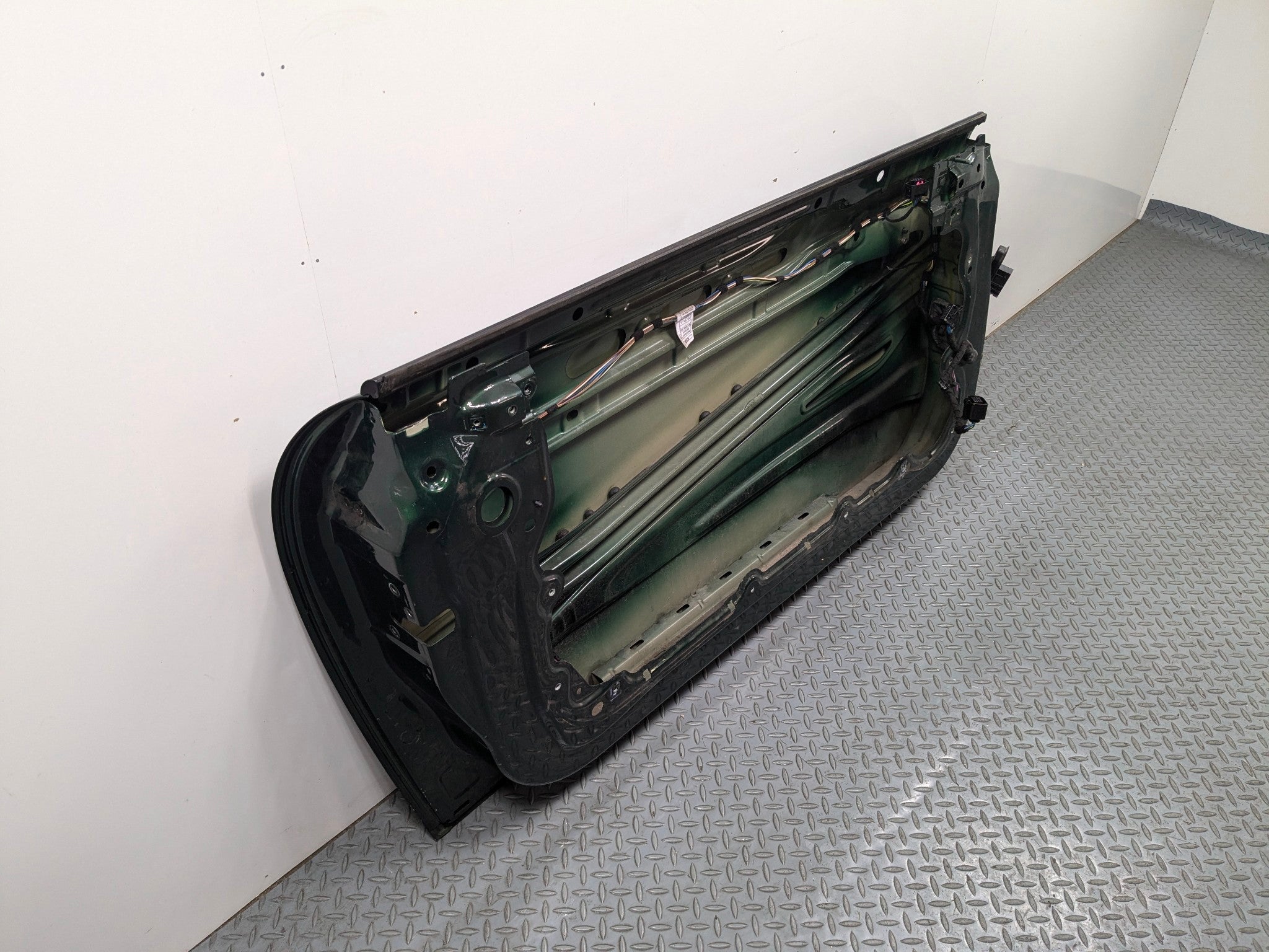 2011 - 2013 MINI COOPER OEM LEFT DRIVER FRONT DOOR SHELL PANEL GREEN