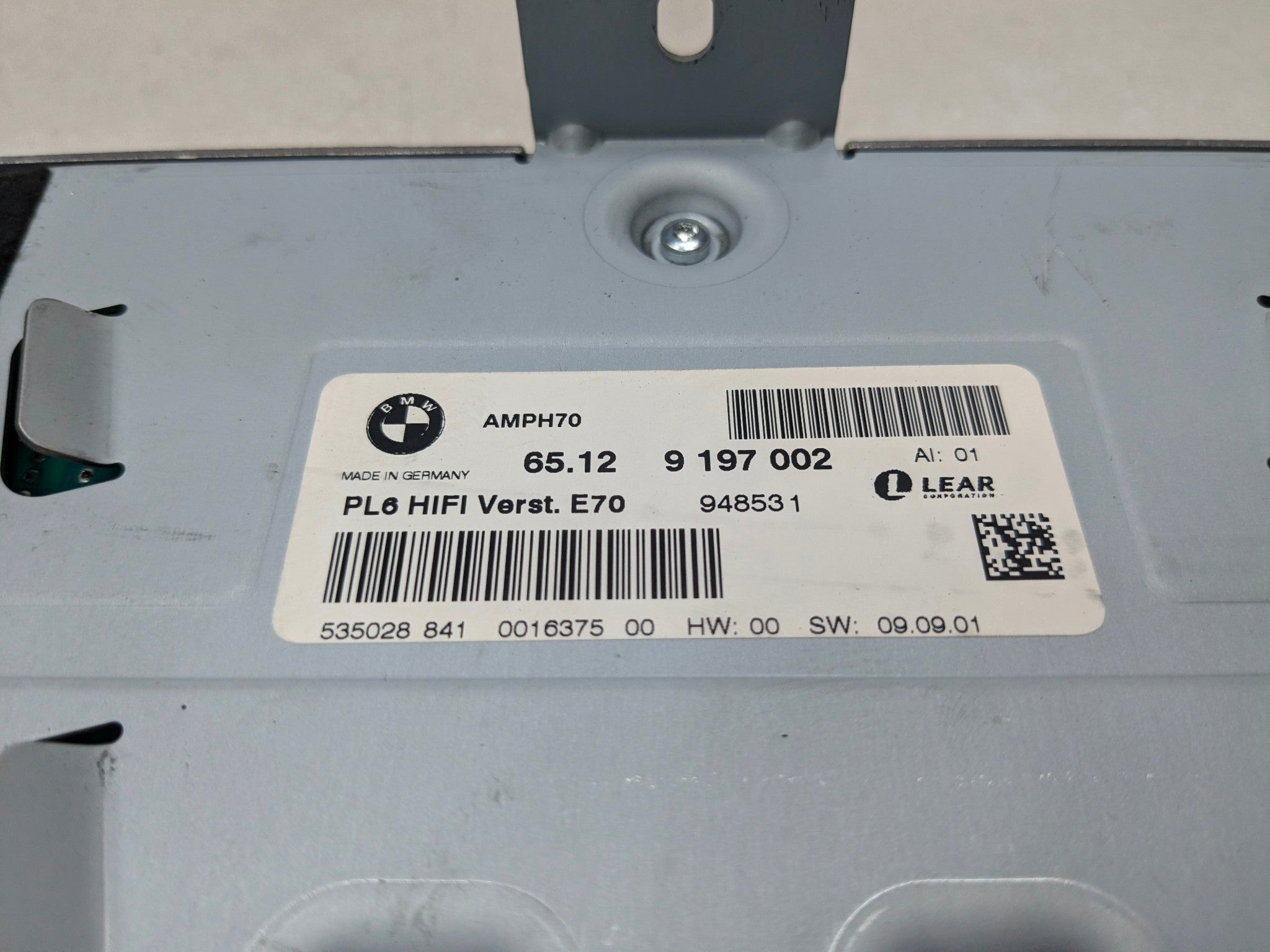 2008 - 2011 BMW X6 OEM HIFI LEAR AUDIO SOUND AMP AMPLIFIER UNIT