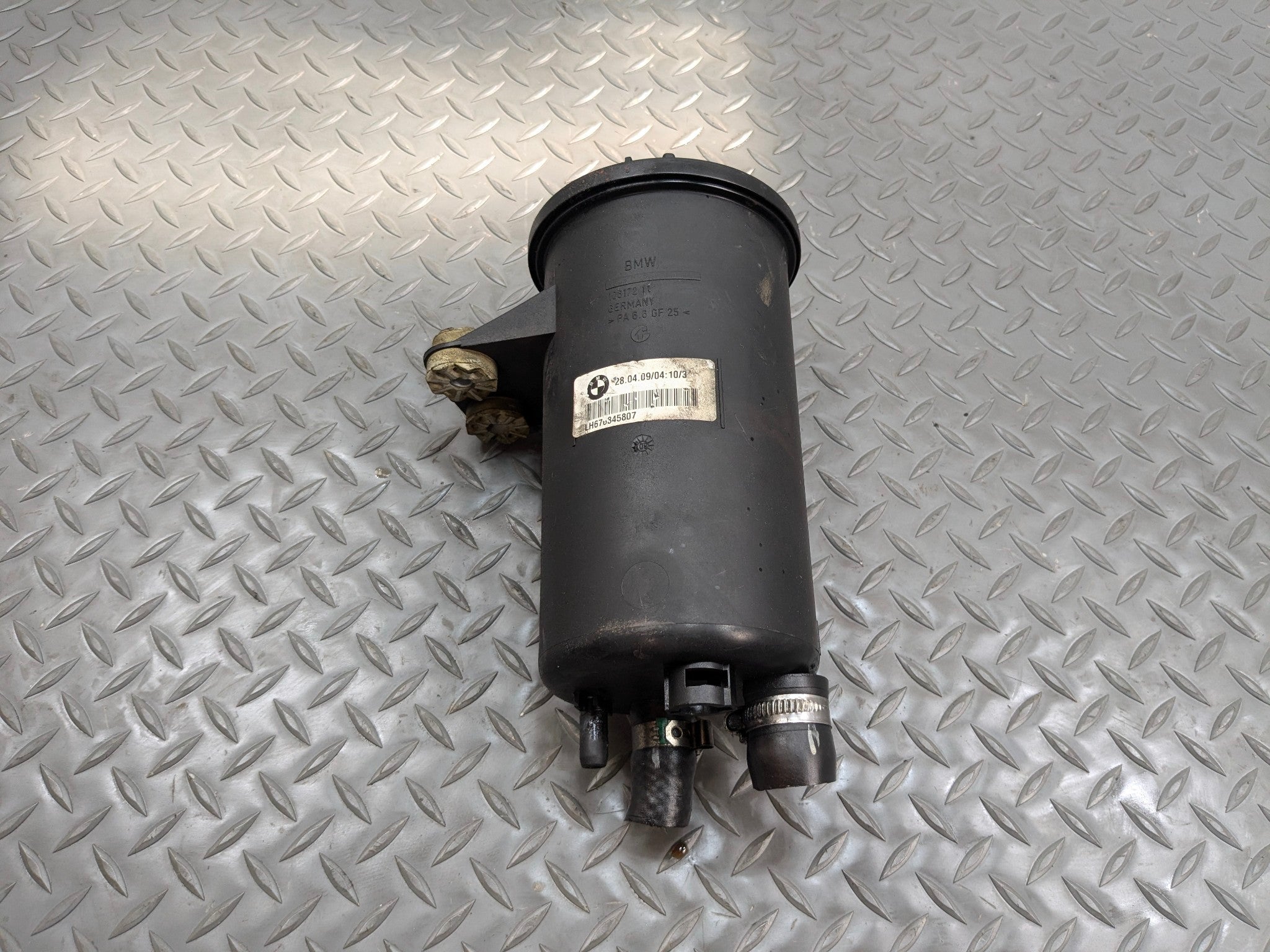2007 - 2010 BMW X5 OEM POWER STEERING RESERVOIR TANK BOTTLE PLASTIC ASSEMBLY