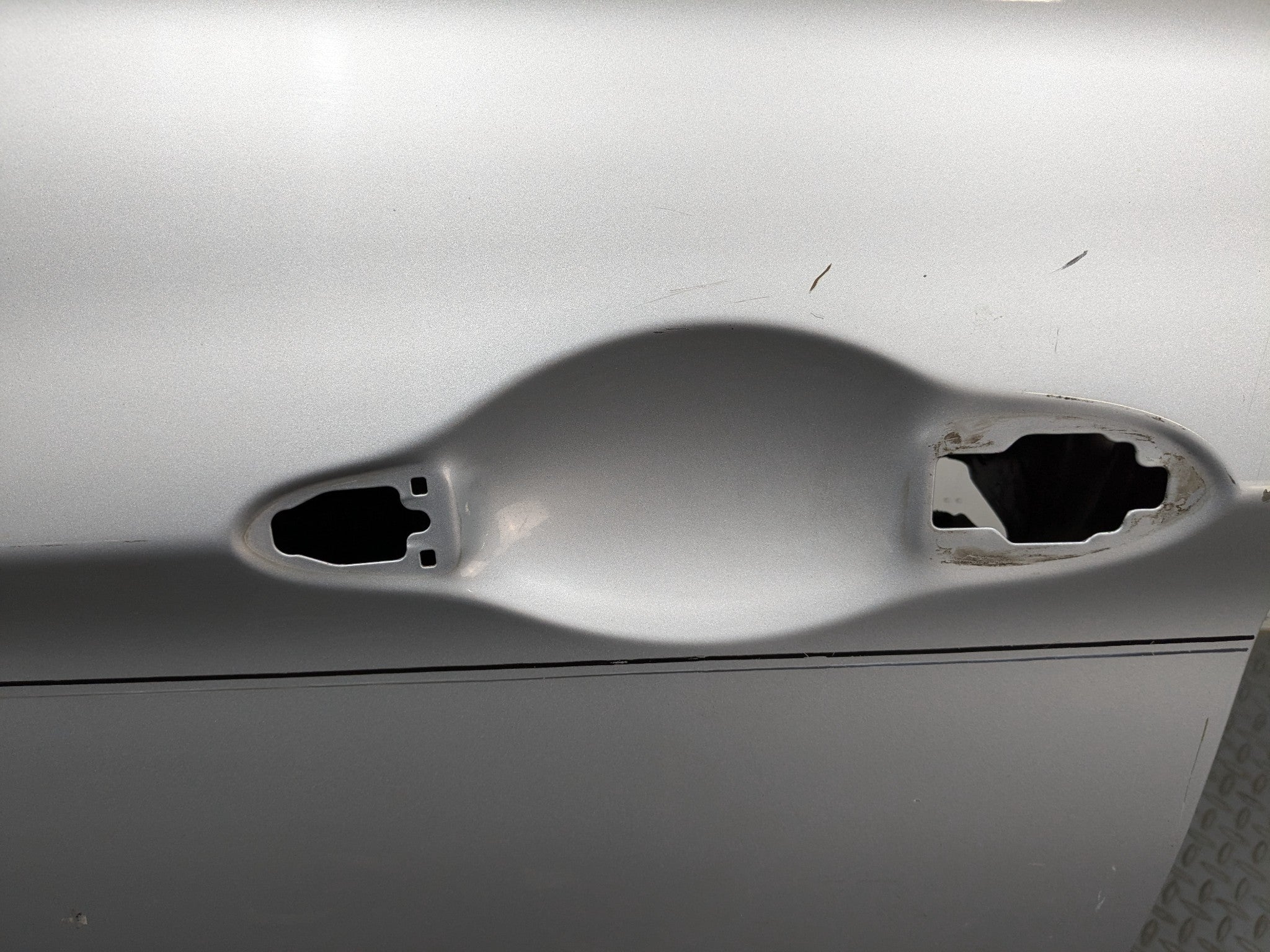 11-13 HYUNDAI SONATA OEM DOOR SHELL PANEL RADIANT SILVER FRONT LEFT DRIVER SIDE