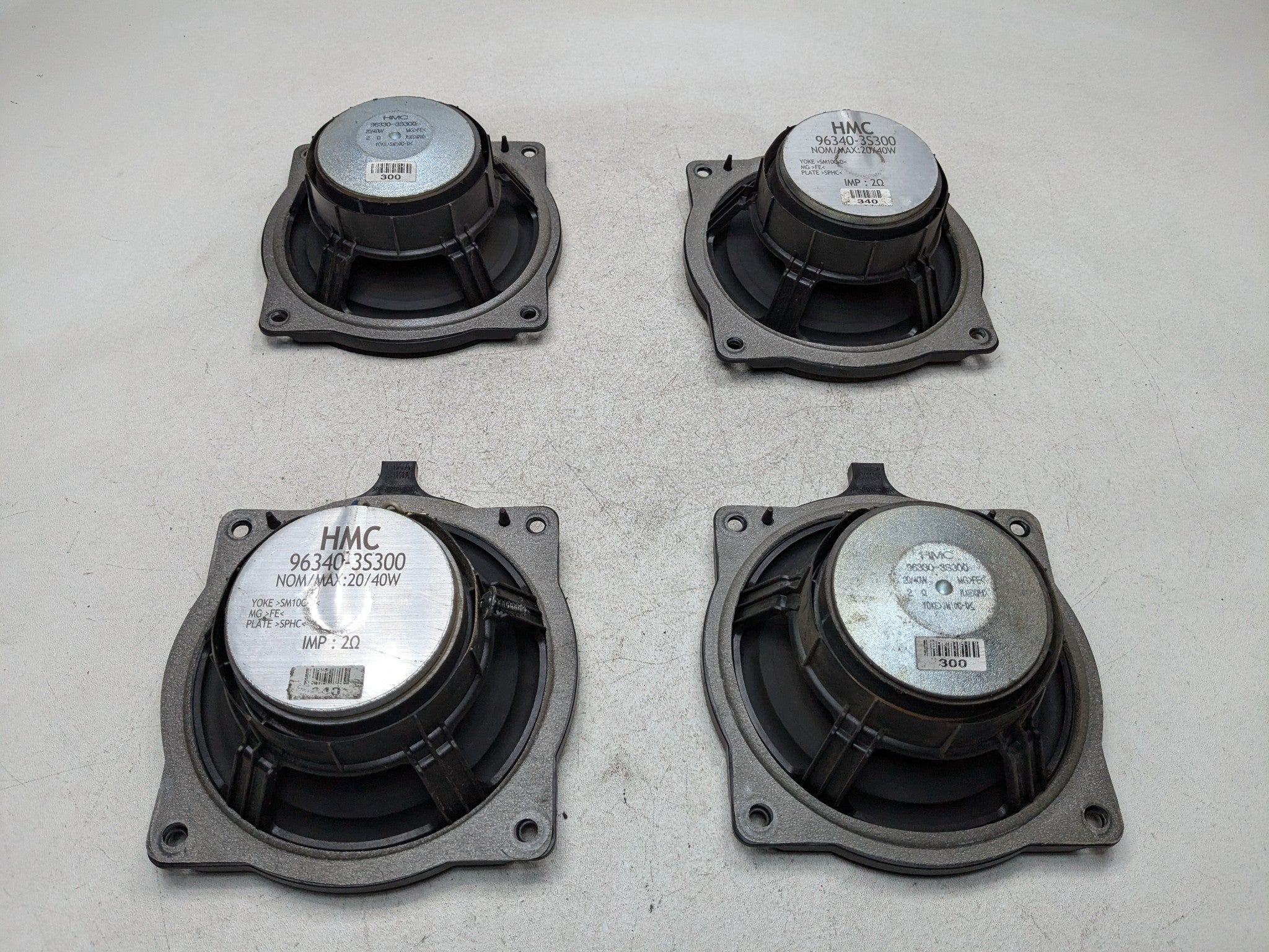 11 - 13 HYUNDAI SONATA OEM SPEAKER SET OF FOUR AUDIO SOUND SYSTEM FRONT AND REAR