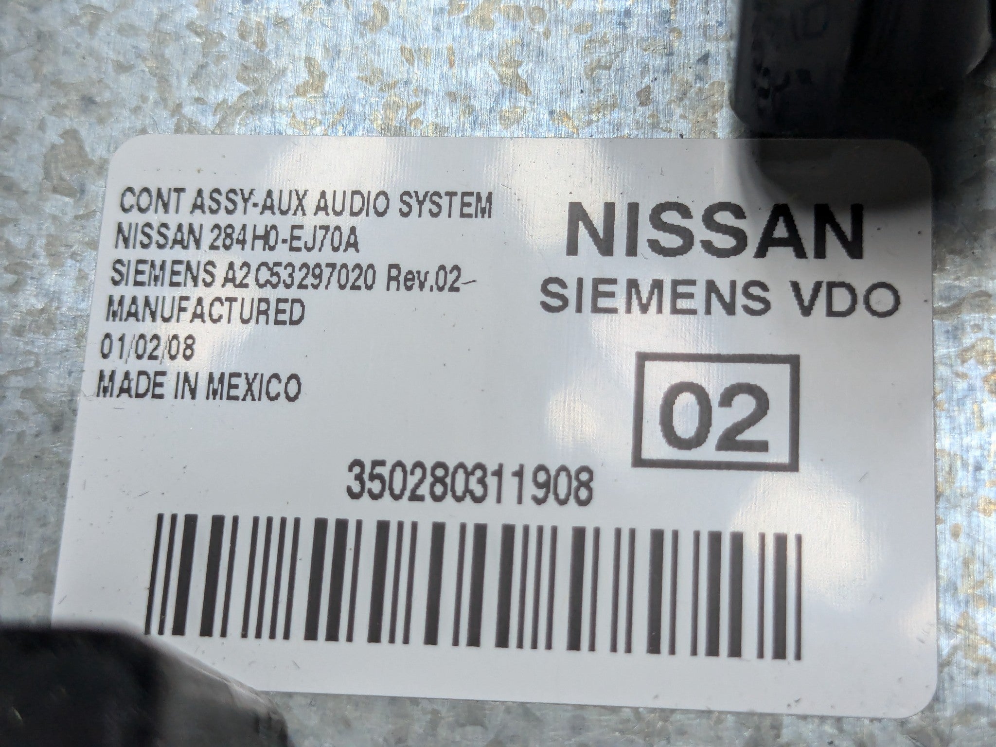 06 - 10 INFINITI M35 OEM AUX AUDIO SYSTEM COMPUTER CONTROL ADAPTER MODULE UNIT