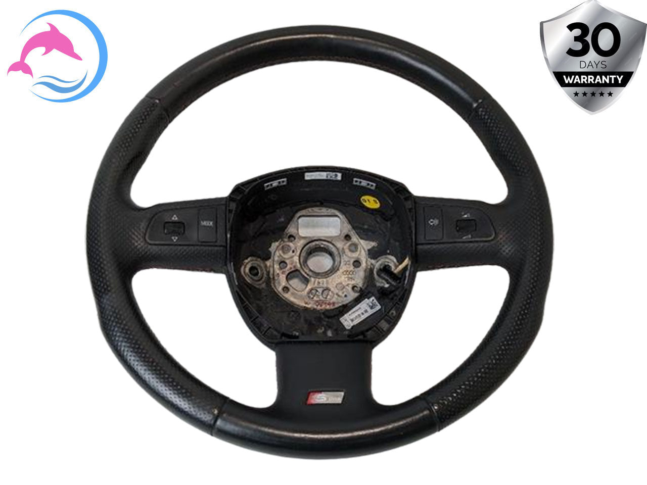 2004 - 2011 OEM AUDI A6 STEERING WHEEL W/ SWITCHES BLACK