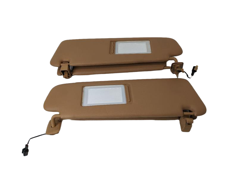 2008 - 2010 OEM PORSCHE CAYENNE FRONT LEFT AND RIGHT UPPER ROOF SUN VISOR SET