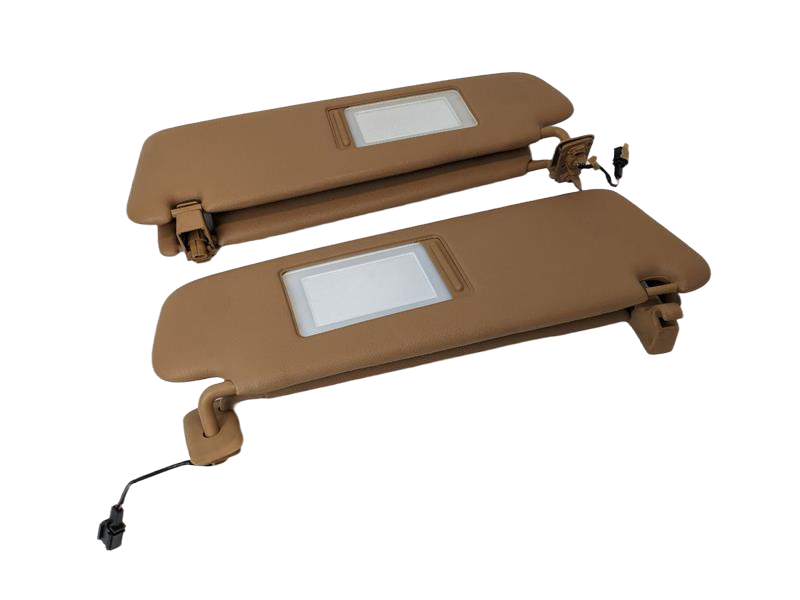 2008 - 2010 OEM PORSCHE CAYENNE FRONT LEFT AND RIGHT UPPER ROOF SUN VISOR SET