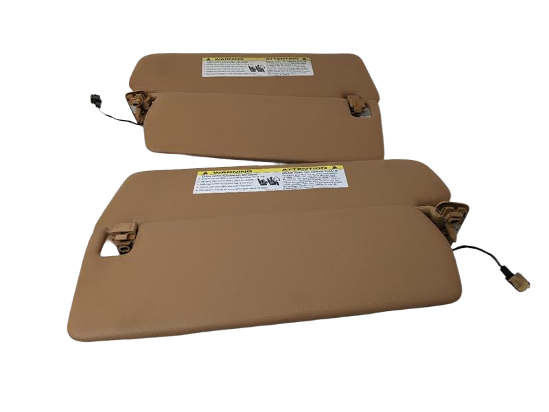 2008 - 2010 OEM PORSCHE CAYENNE FRONT LEFT AND RIGHT UPPER ROOF SUN VISOR SET