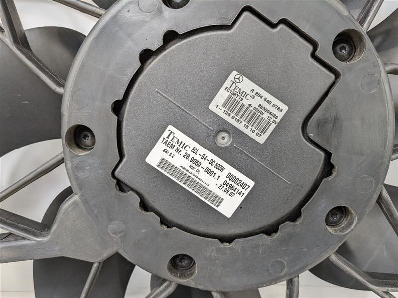 2008 - 2015 OEM MERCEDES BENZ C300 ENGINE RADIATOR COOLING FAN MOTOR ASSEMBLY