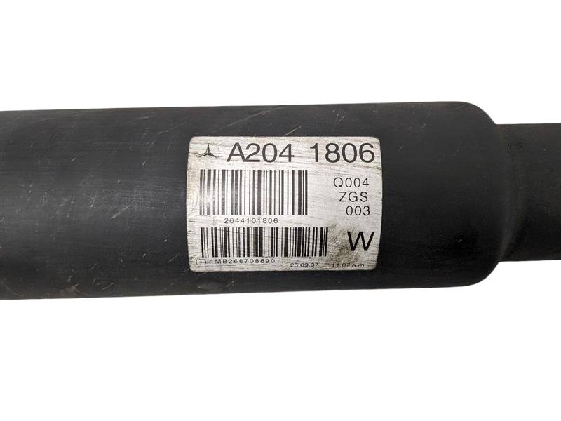 2008 - 2015 OEM MERCEDES BENZ C300 REAR DRIVE SHAFT CARDAN PROPELLER ASSEMBLY