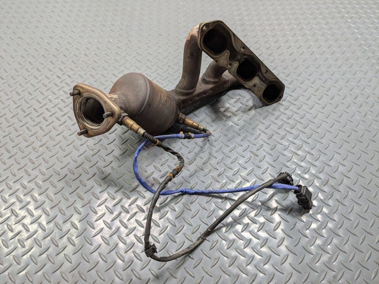 2006 - 2008 PORSCHE 987 CAYMAN S 3.4L LEFT DRIVER EXHAUST MANIFOLD WITH DOWNPIPE