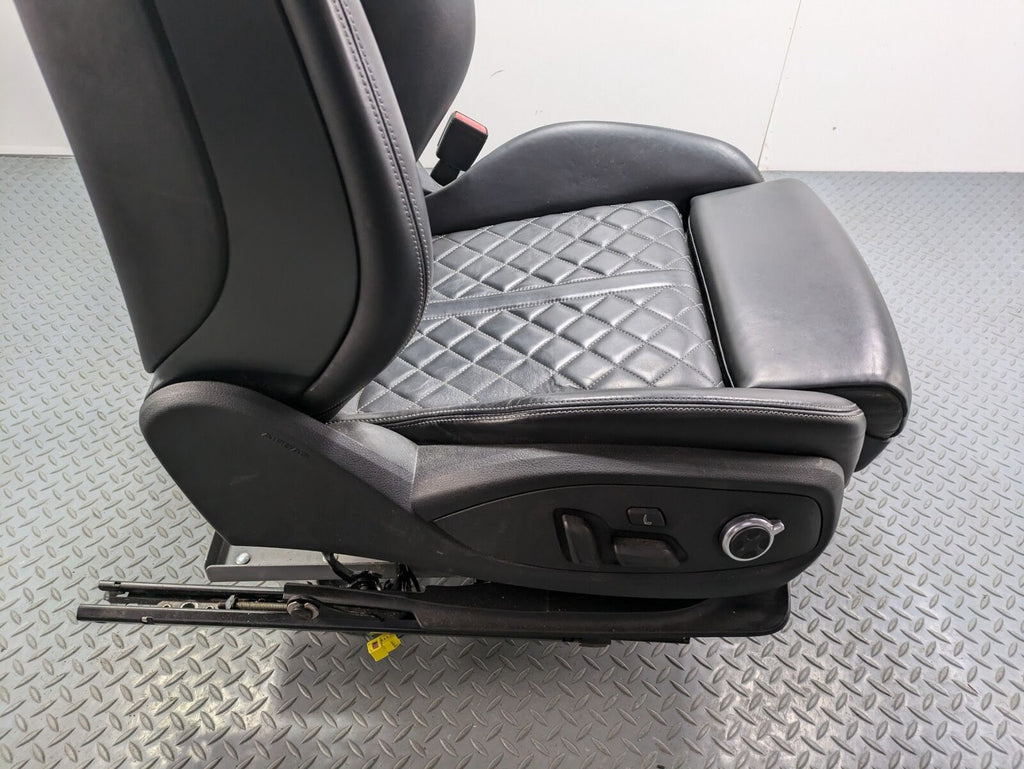 2017 - 2022 OEM AUDI S4 FRONT RIGHT PASSENGER SIDE SEAT BLACK LEATHER ASSEMBLY
