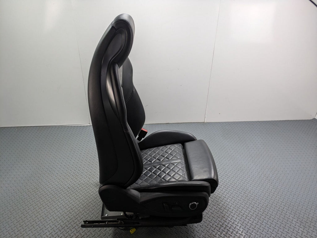 2017 - 2022 OEM AUDI S4 FRONT RIGHT PASSENGER SIDE SEAT BLACK LEATHER ASSEMBLY