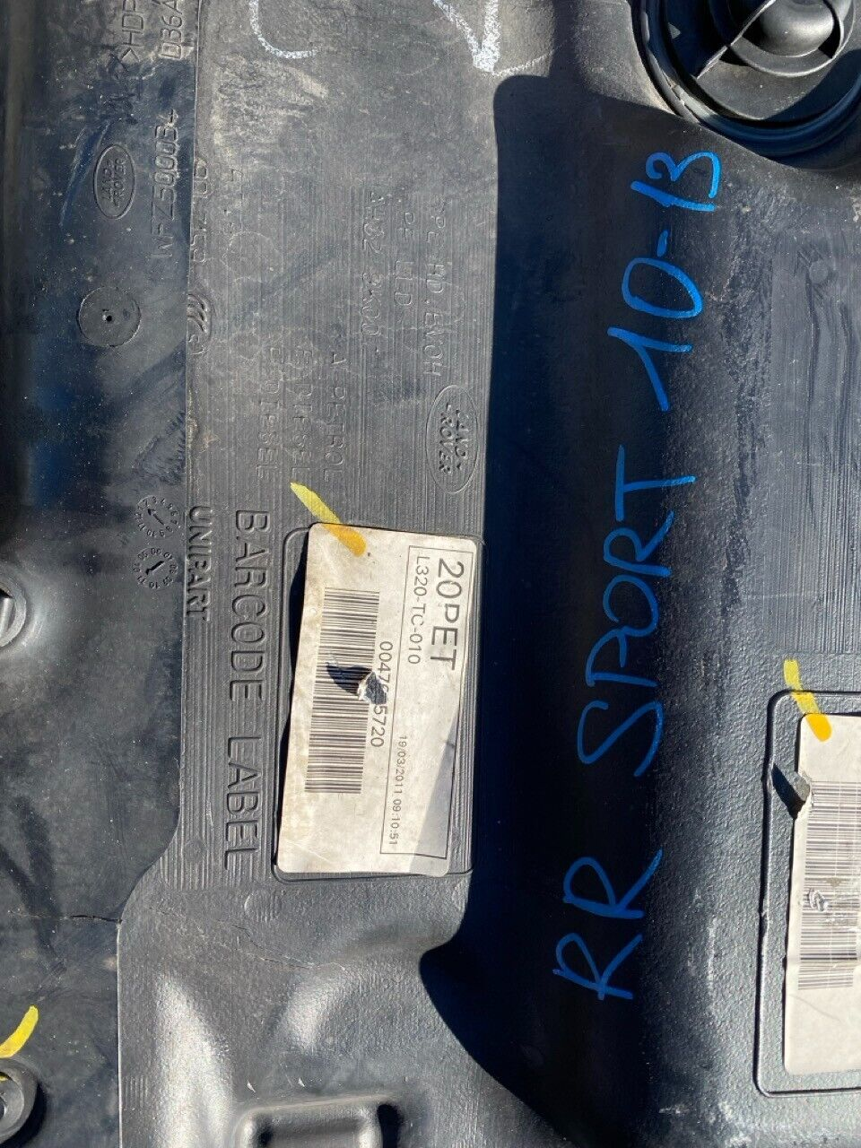 10 - 13 OEM LAND RANGE ROVER SPORT 84 LITRES GAS FUEL TANK RESERVOIR ASSEMBLY