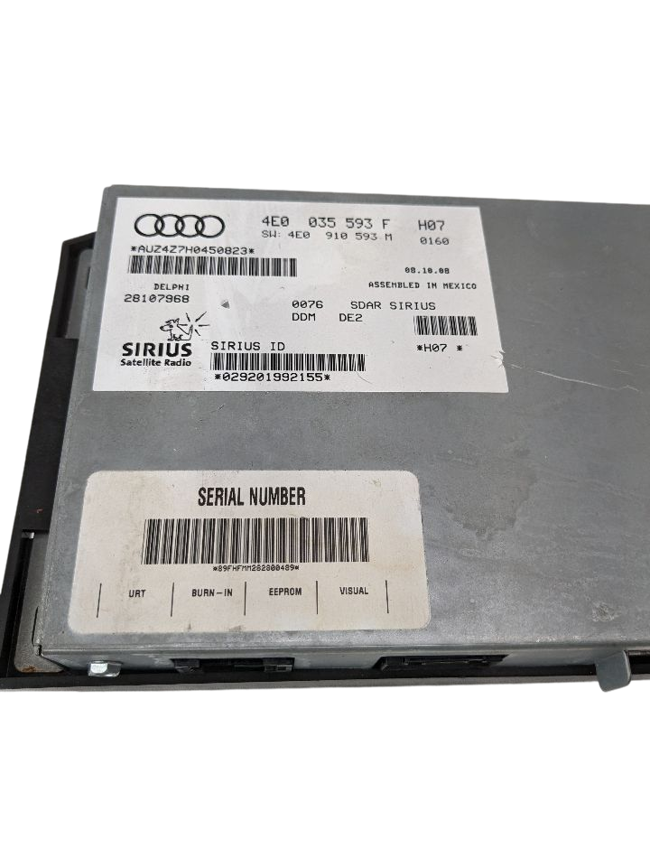 2008 - 2016 OEM AUDI A4 SIRIUS SATELLITE RADIO RECEIVER MODULE