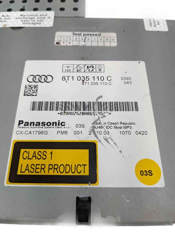 2008 - 2016 OEM AUDI A4 AM FM RADIO CD PLAYER RECEIVER