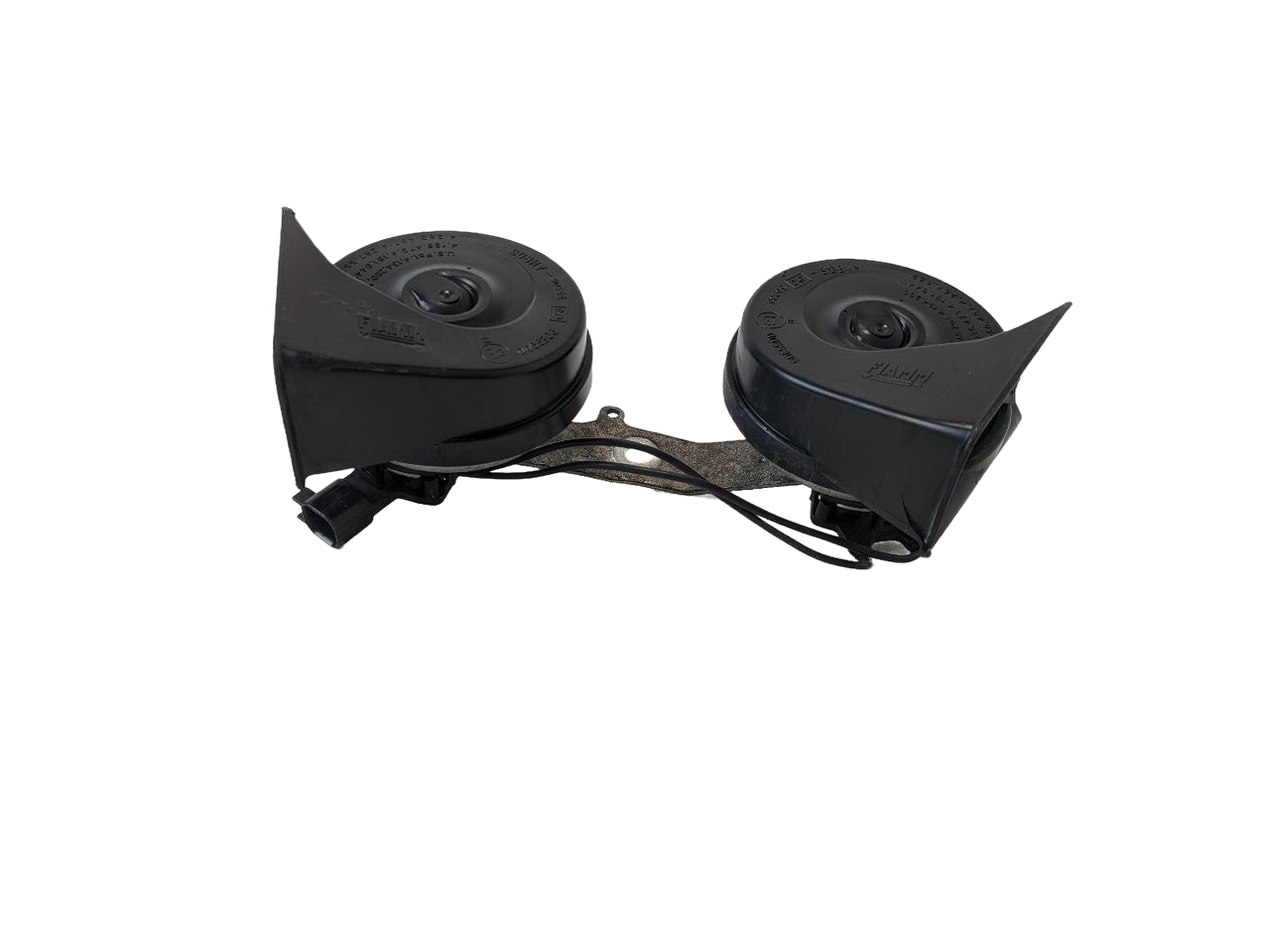 03 - 06 OEM FORD EXPEDITION HIGH AND LOW TONE NOTE PITCH SIREN SIGNAL HORN SET
