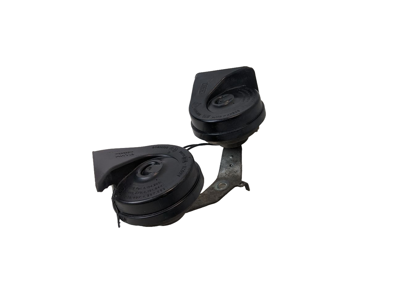 03 - 06 OEM FORD EXPEDITION HIGH AND LOW TONE NOTE PITCH SIREN SIGNAL HORN SET