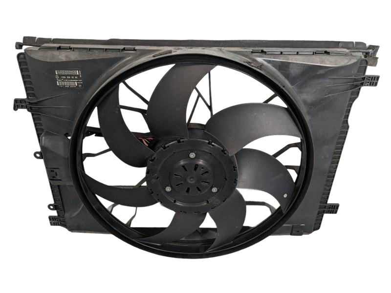 2008 - 2014 OEM MERCEDES-BENZ C300 RADIATOR COOLING FAN SHROUD MOTOR ASSEMBLY